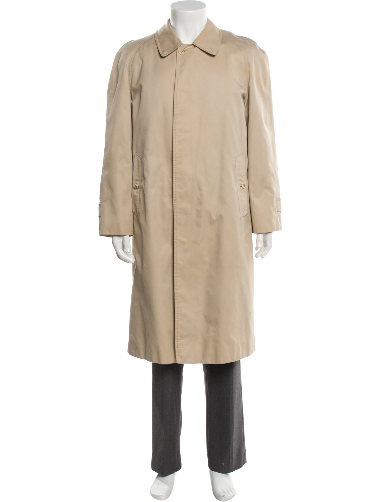 Burberry Nova Check Pattern Wool Overcoat