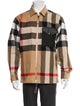 Burberry Exploded Check Pattern Wool Denim Jacket