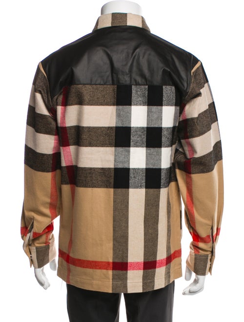 Burberry Exploded Check Pattern Wool Denim Jacket