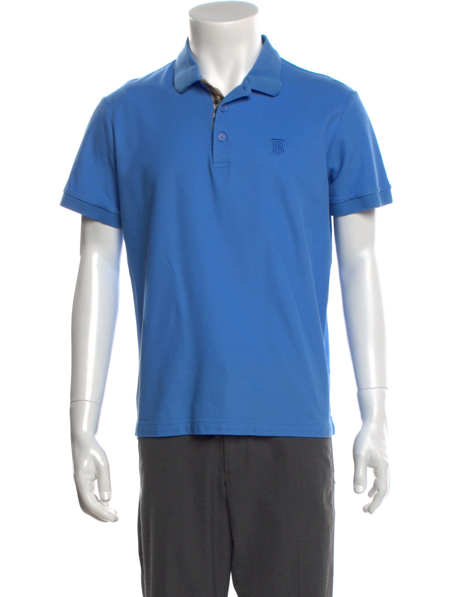 Burberry TB Monogram Collar Polo Shirt