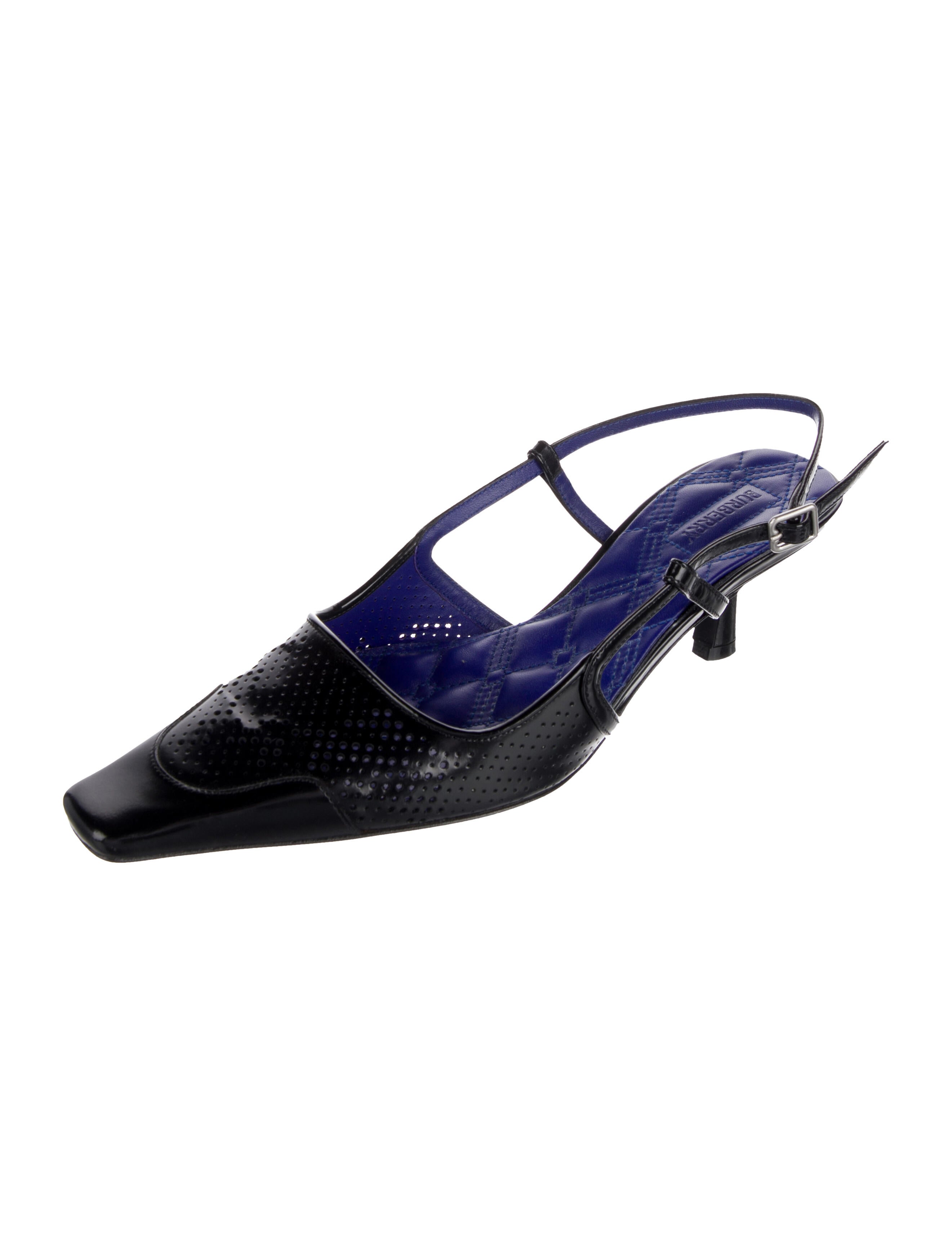 Burberry Leather Slingback Pumps