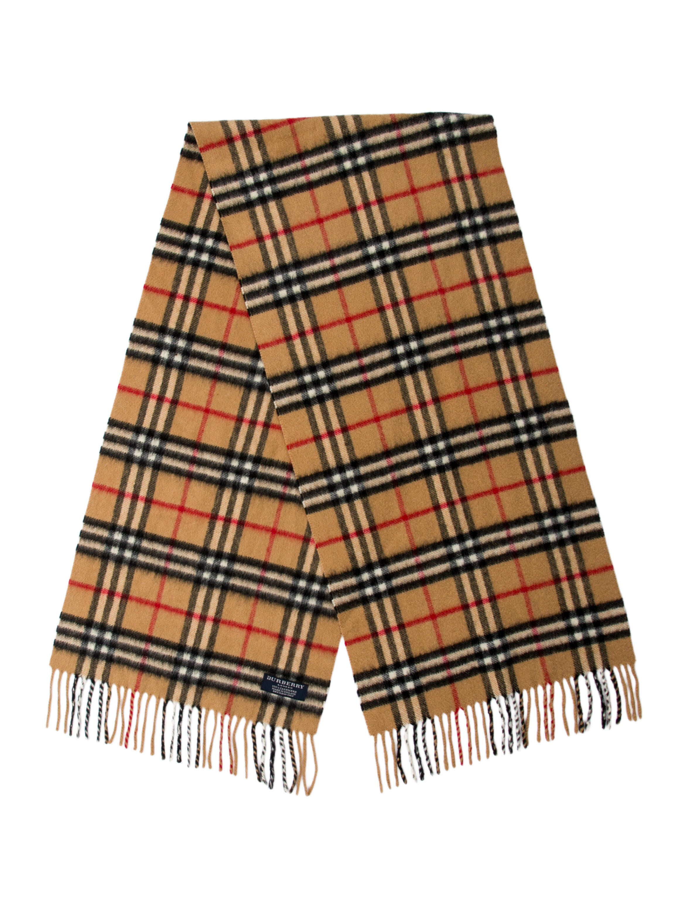 Burberry Cashmere House Check Pattern Scarf