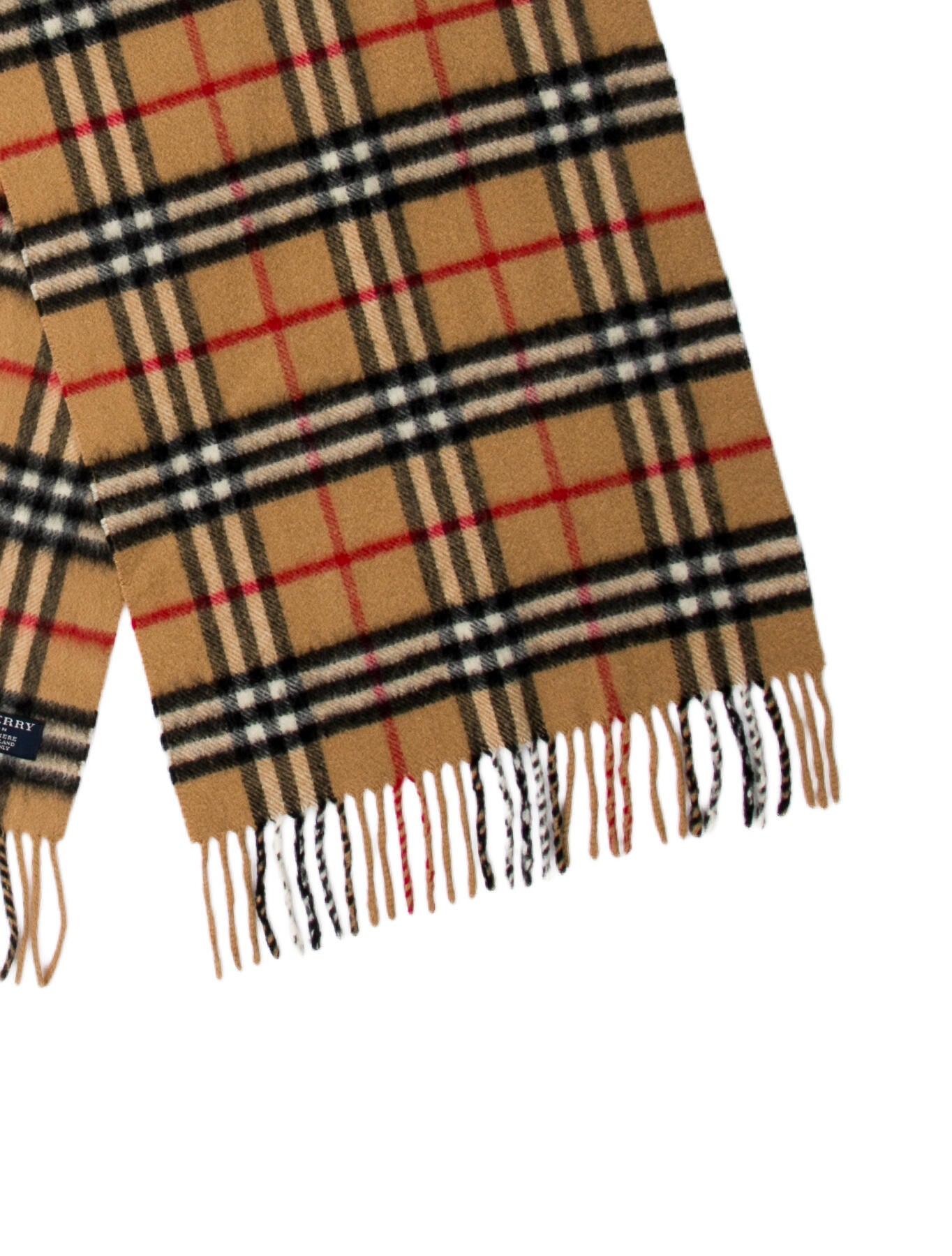 Burberry Cashmere House Check Pattern Scarf