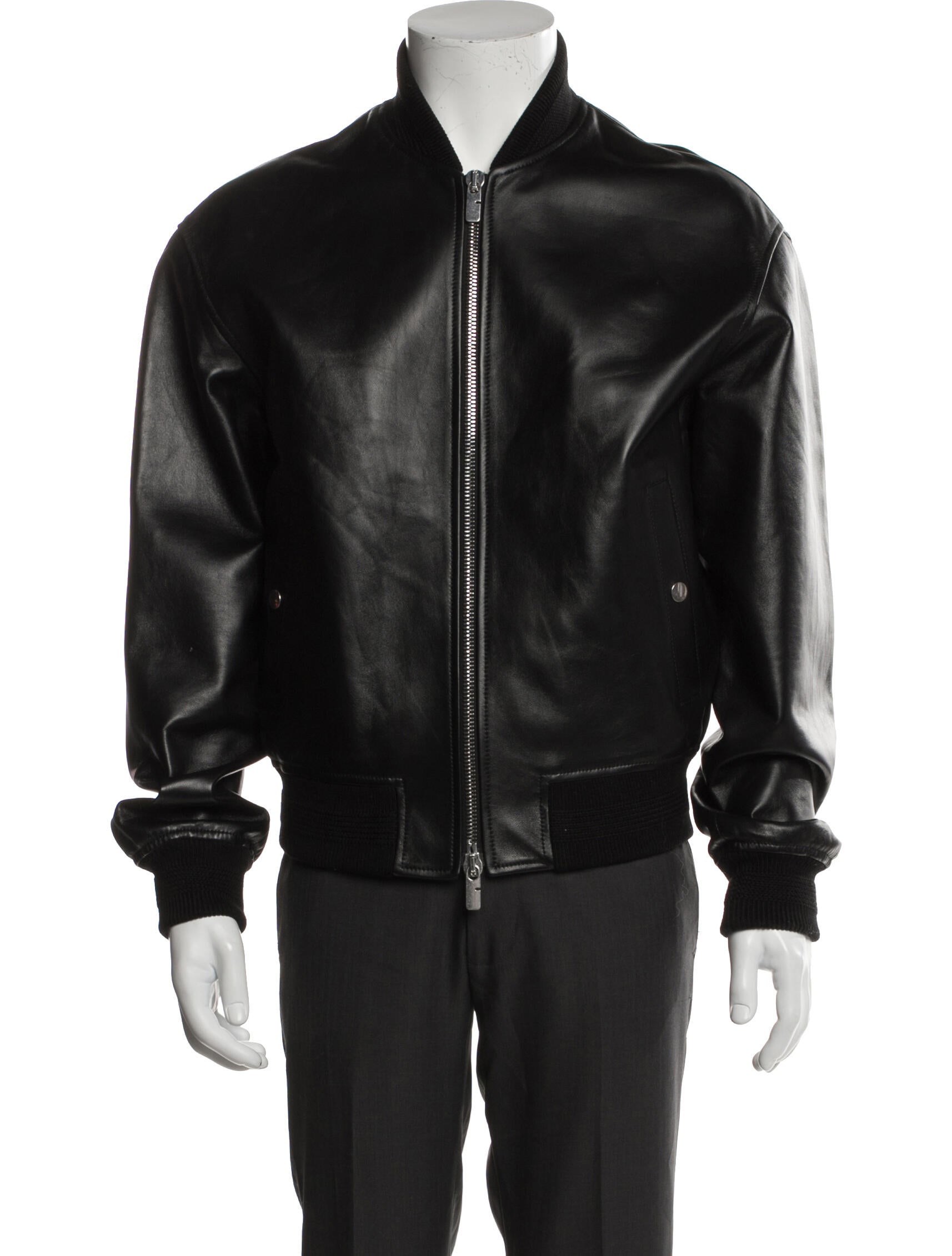 Burberry Lamb Leather Bomber Jacket