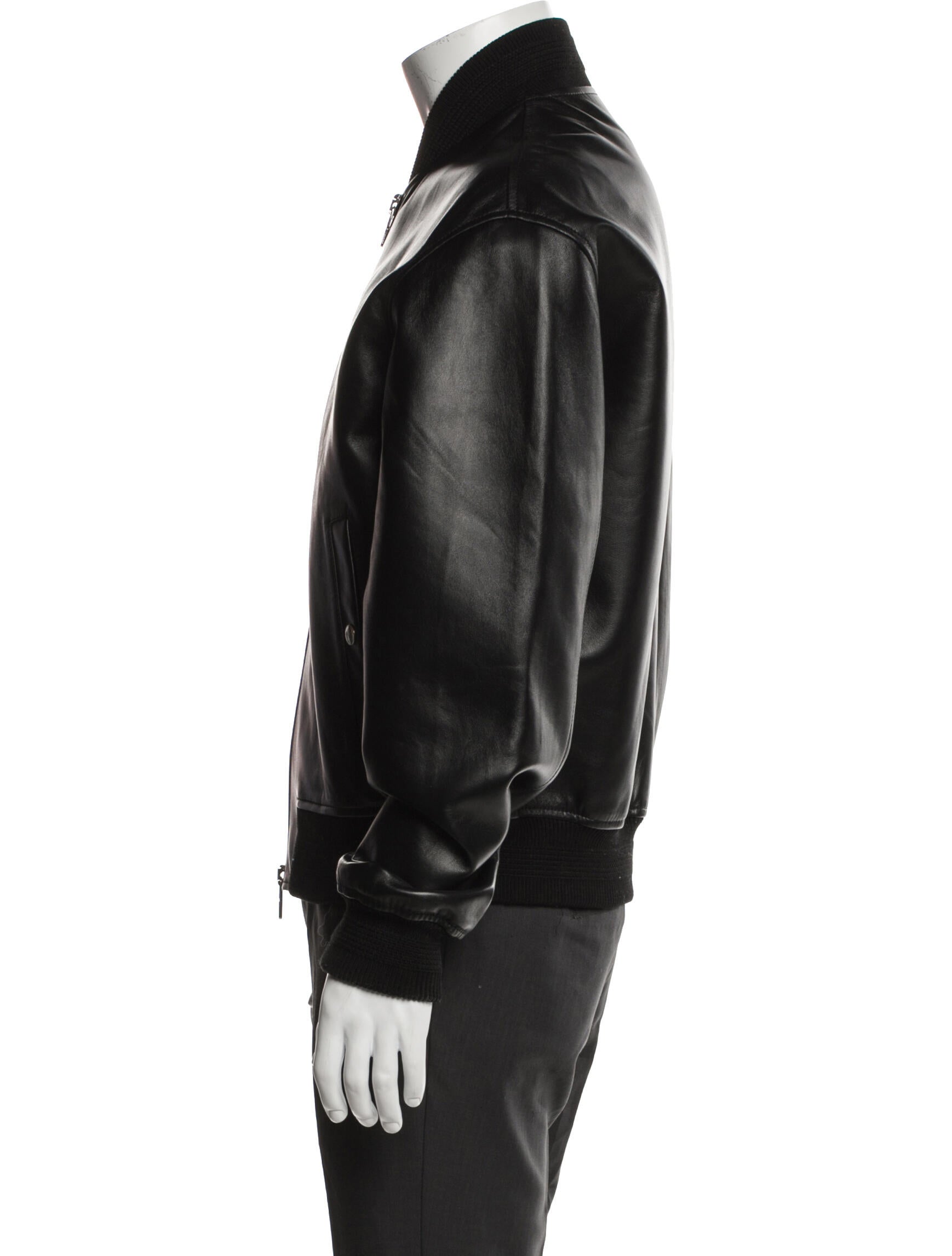 Burberry Lamb Leather Bomber Jacket