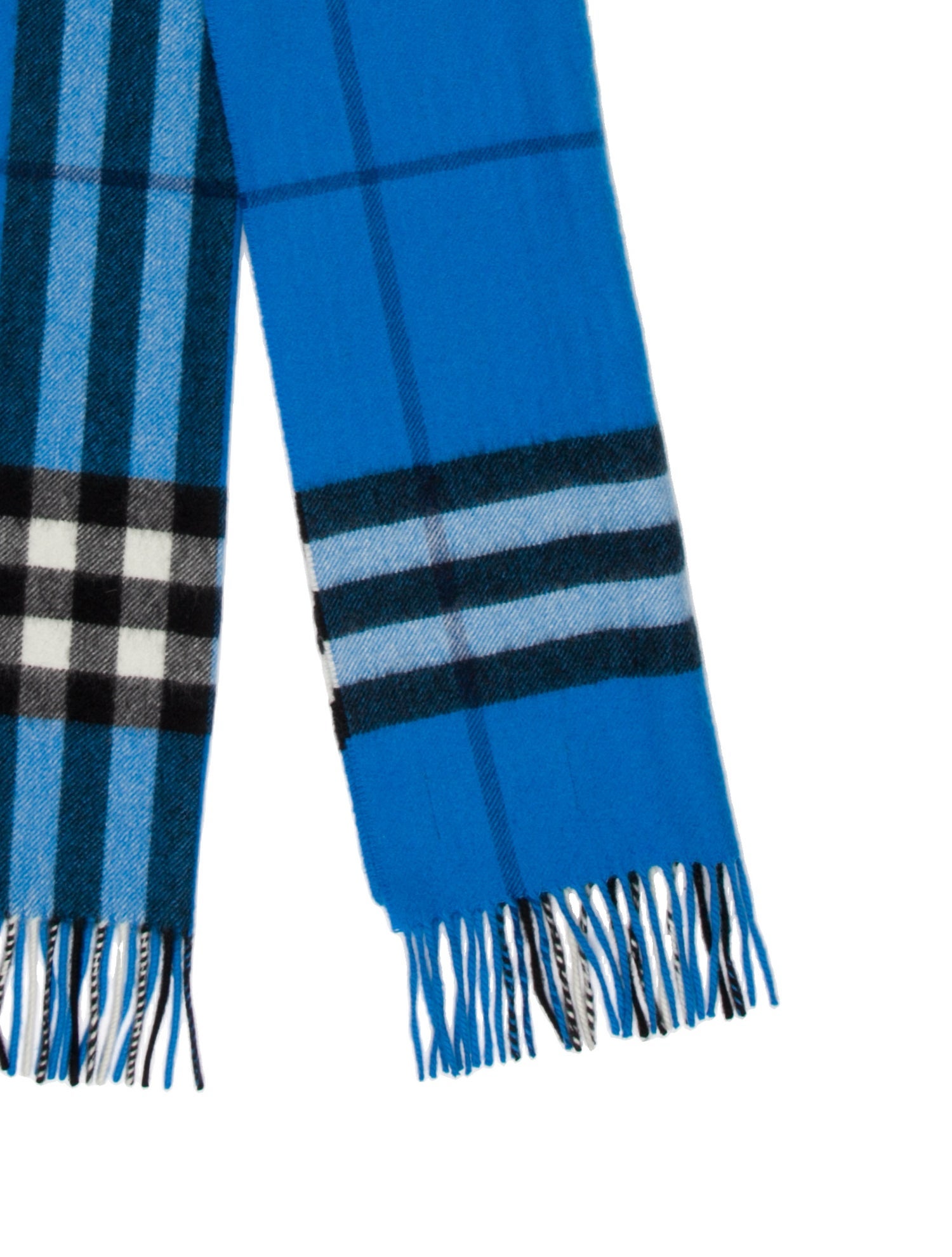 Burberry Cashmere Plaid Print Scarf