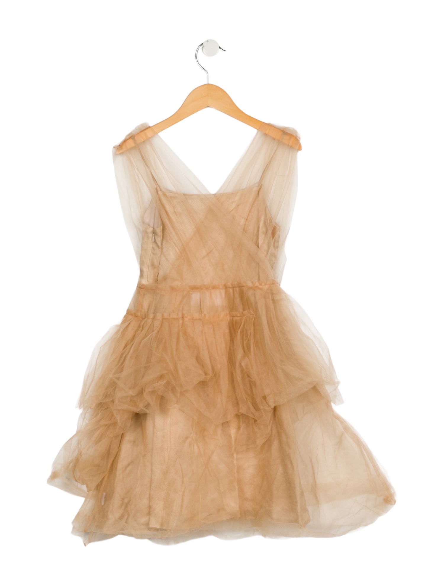 Burberry Girls Ruffle Tulle Dress