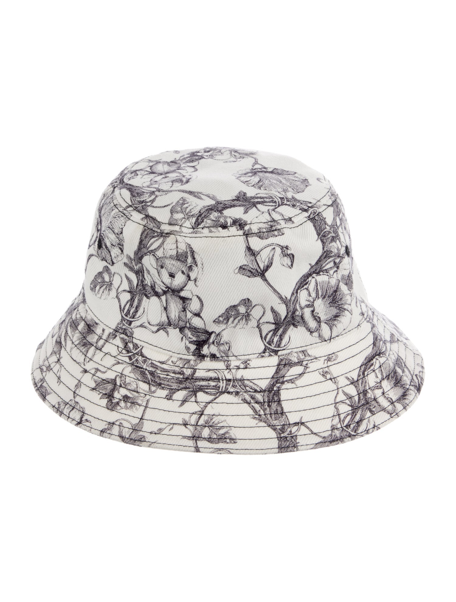 Burberry Kids Floral Sketch Print Bucket Hat