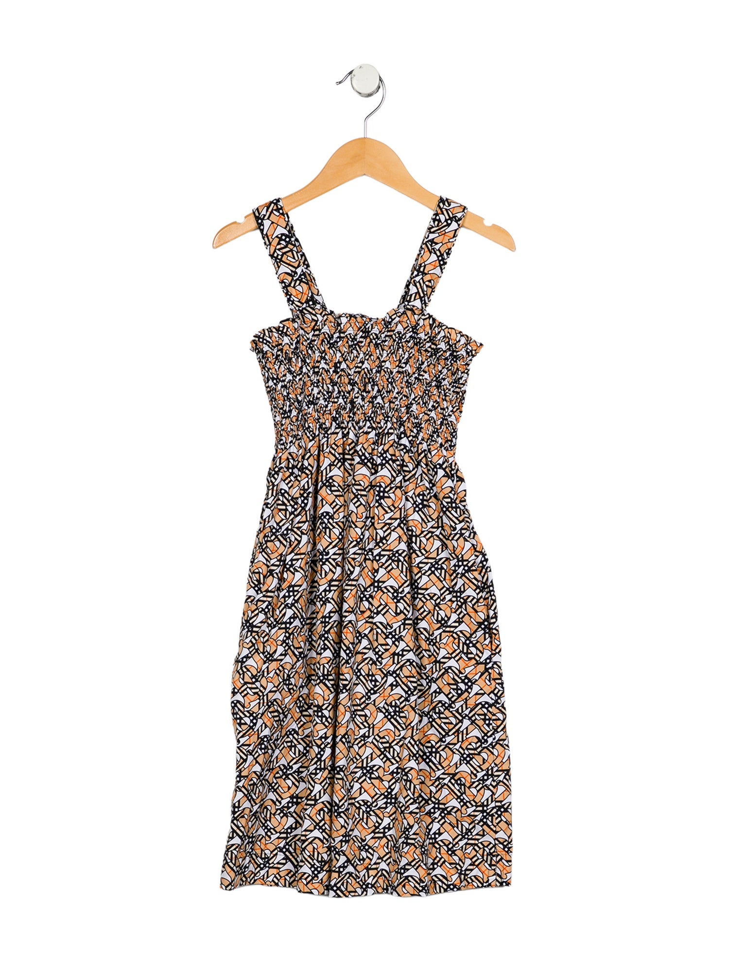 Burberry Girls' TB Monogram Sleeveless Dress