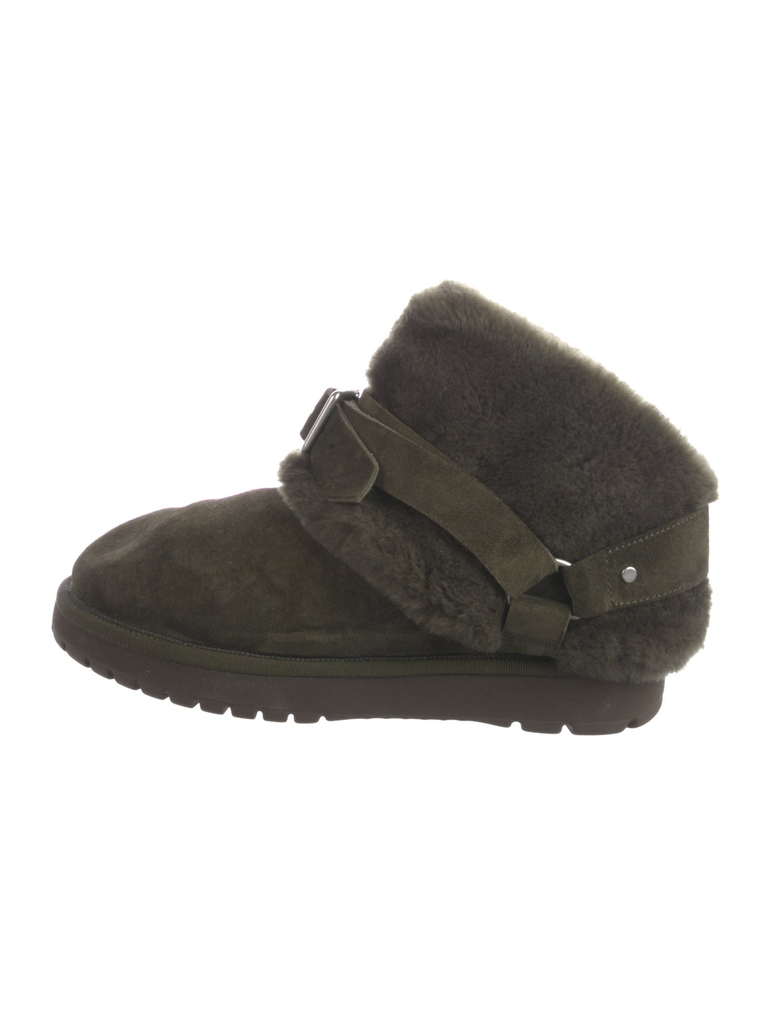 Burberry Suede Lace-Up Boots