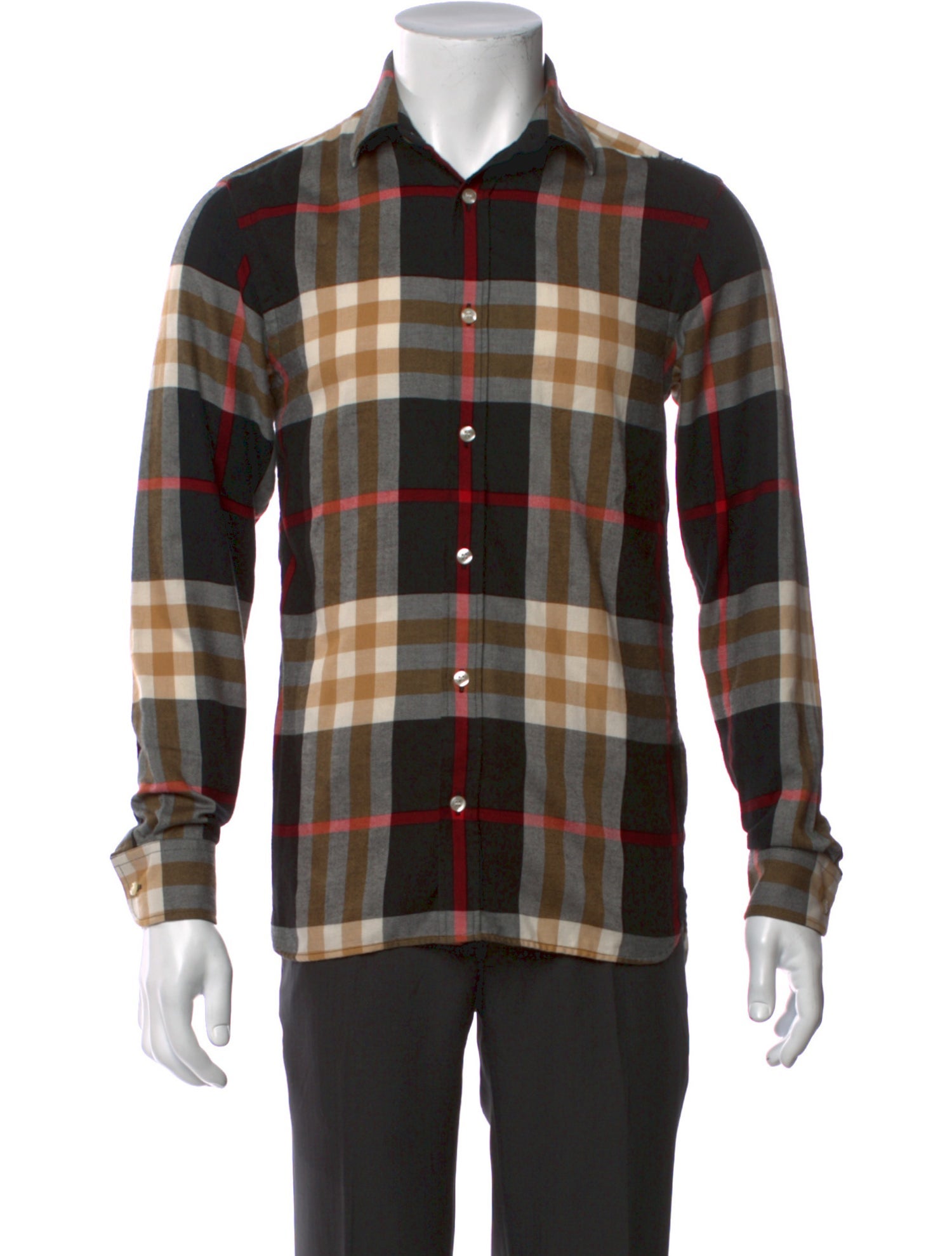 Burberry House Check Pattern Long Sleeve Shirt