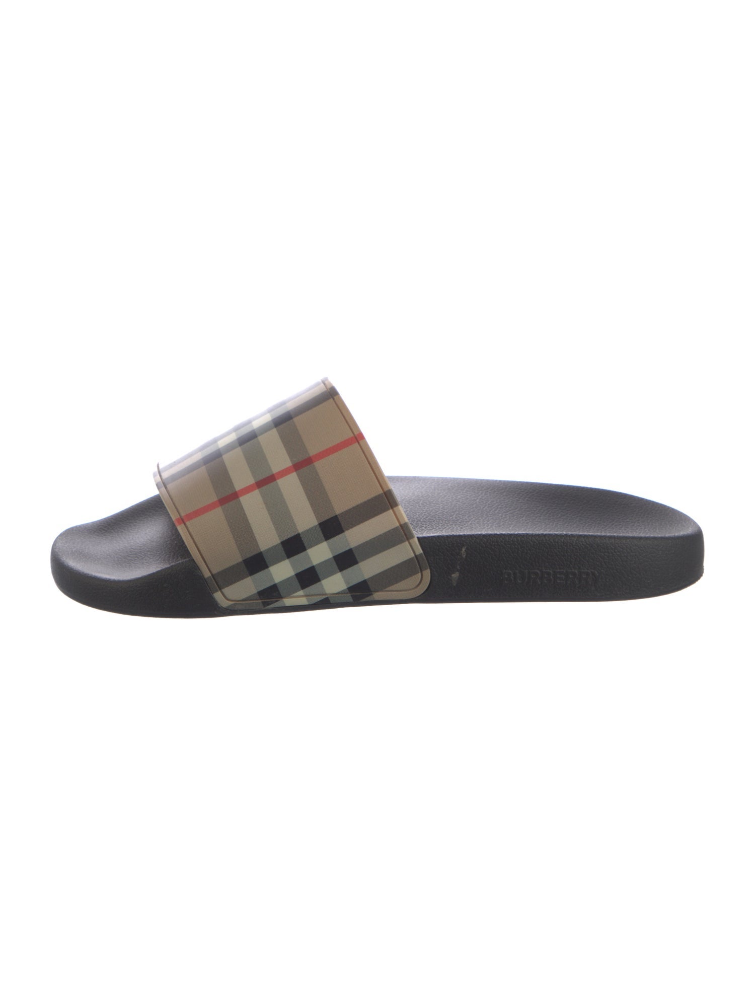 Burberry House Check Pattern Rubber Slides