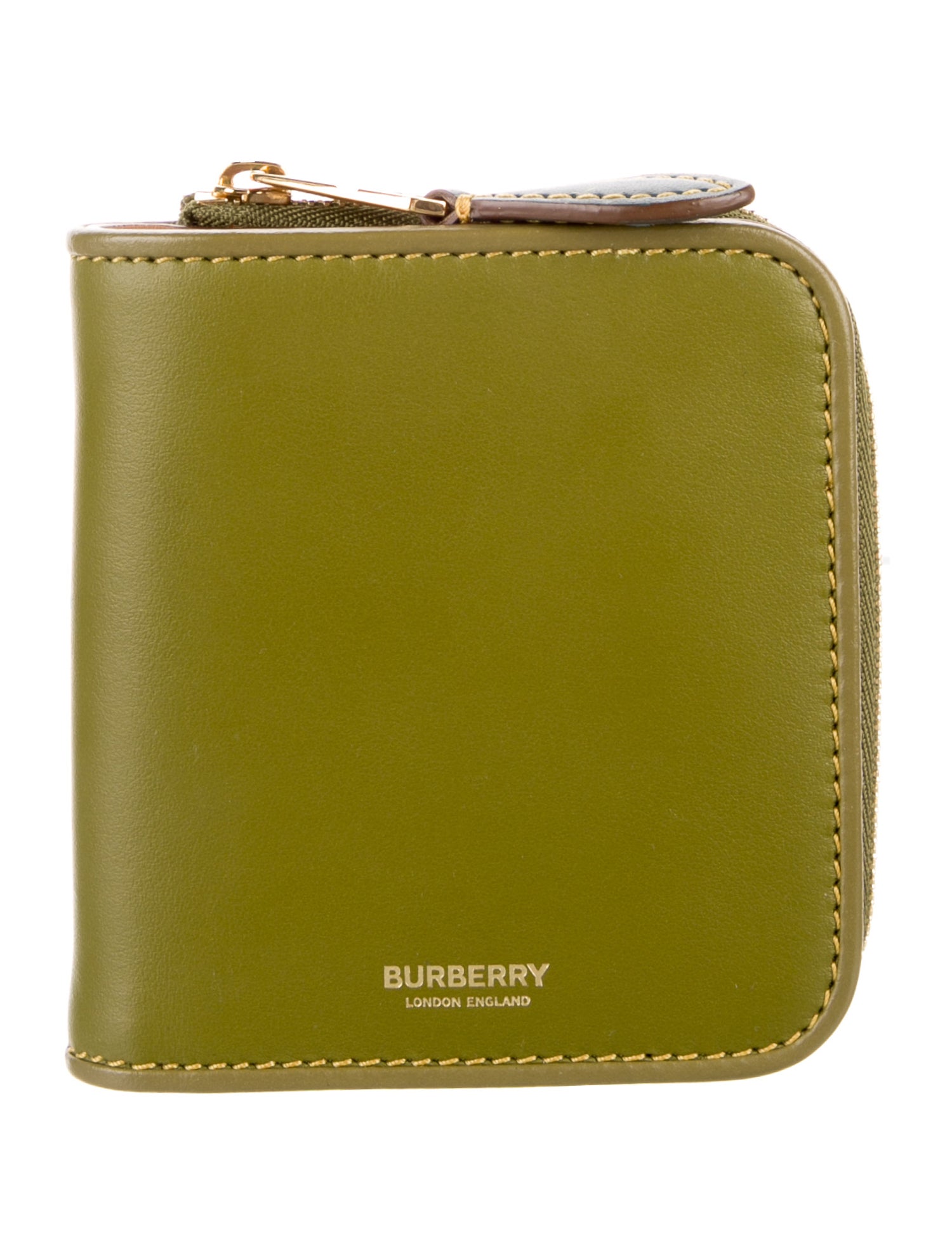 Burberry Leather Graphic Print Wallet