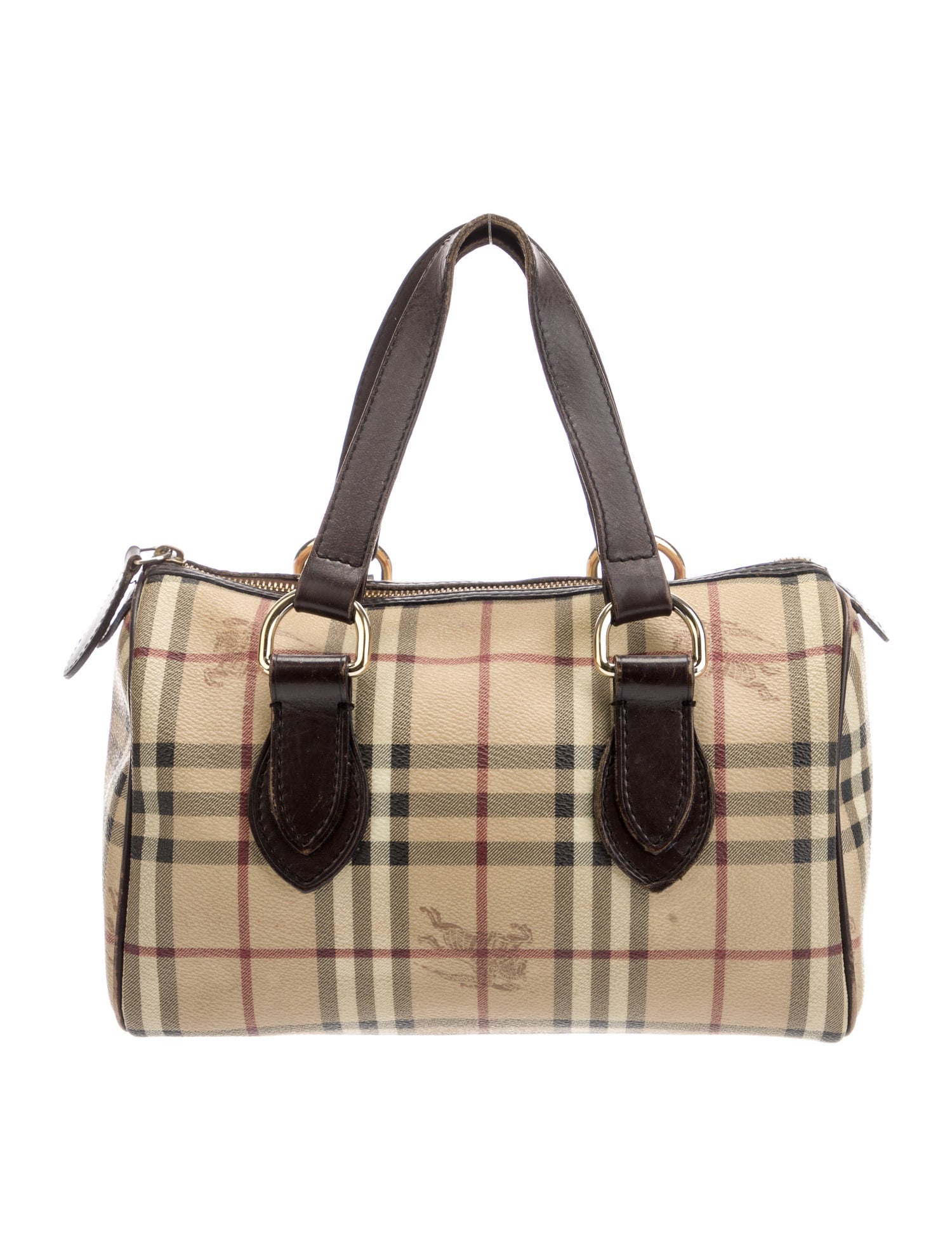 Burberry Haymarket Check Top Handle Bag