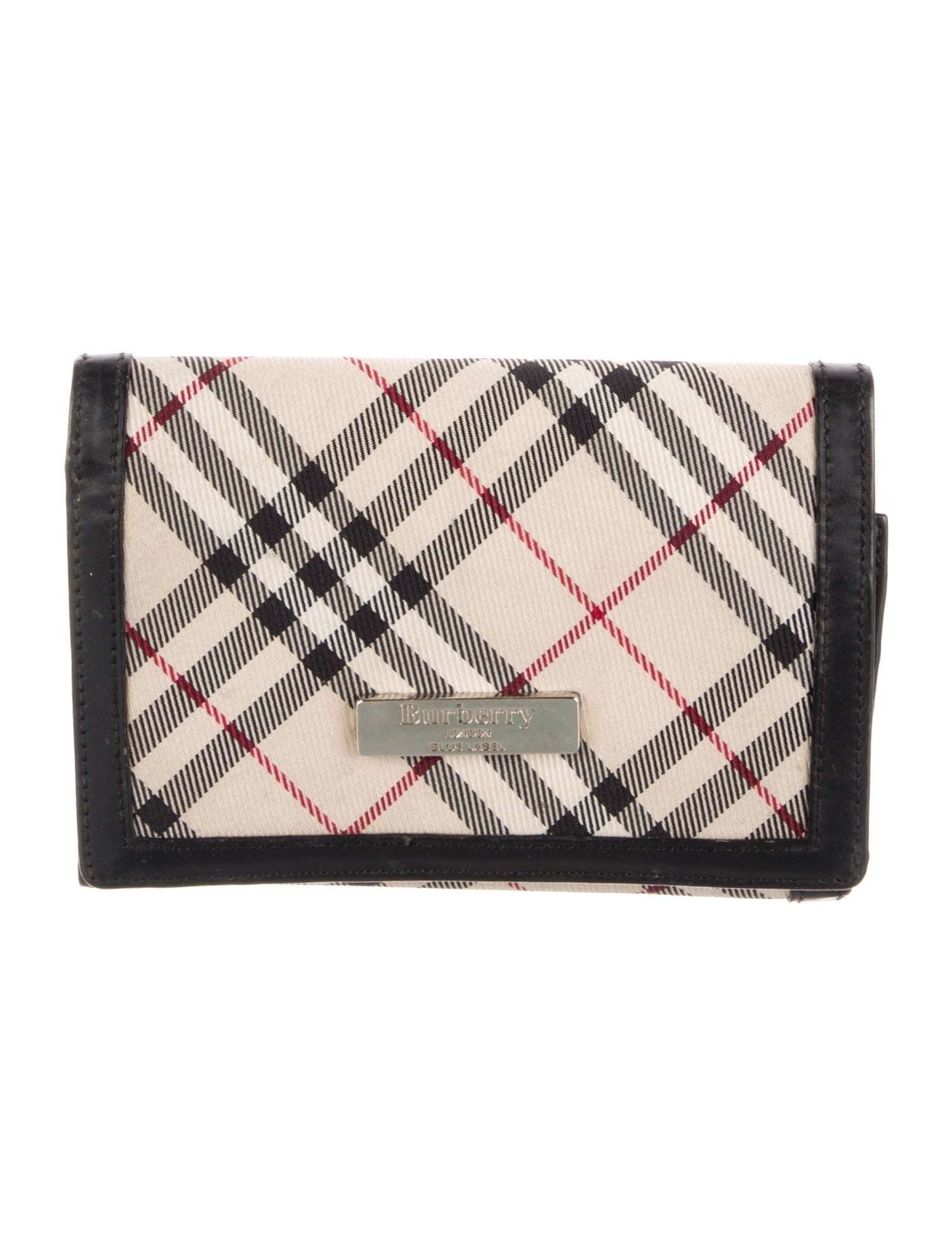 Burberry Plaid Print Wallet
