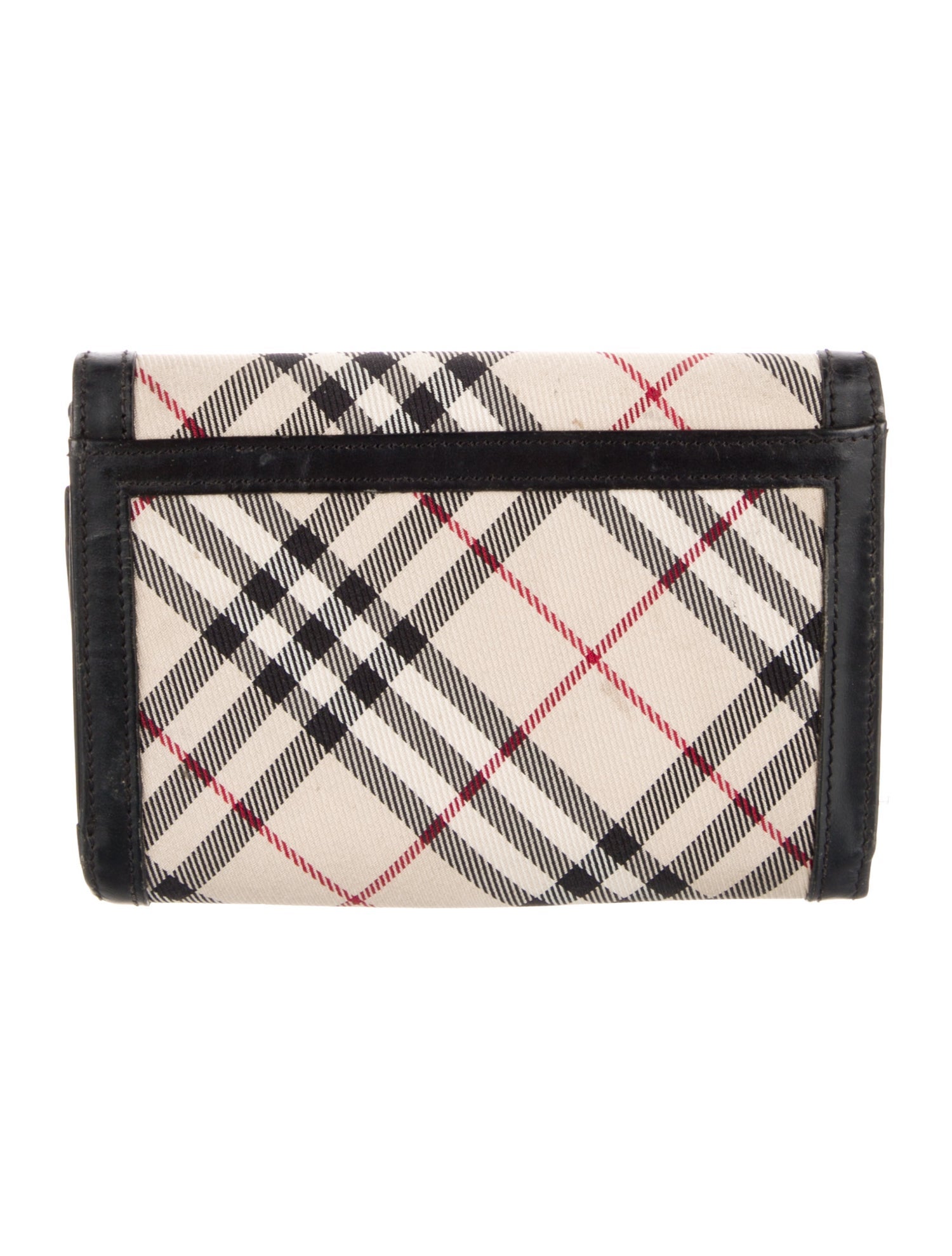Burberry Plaid Print Wallet