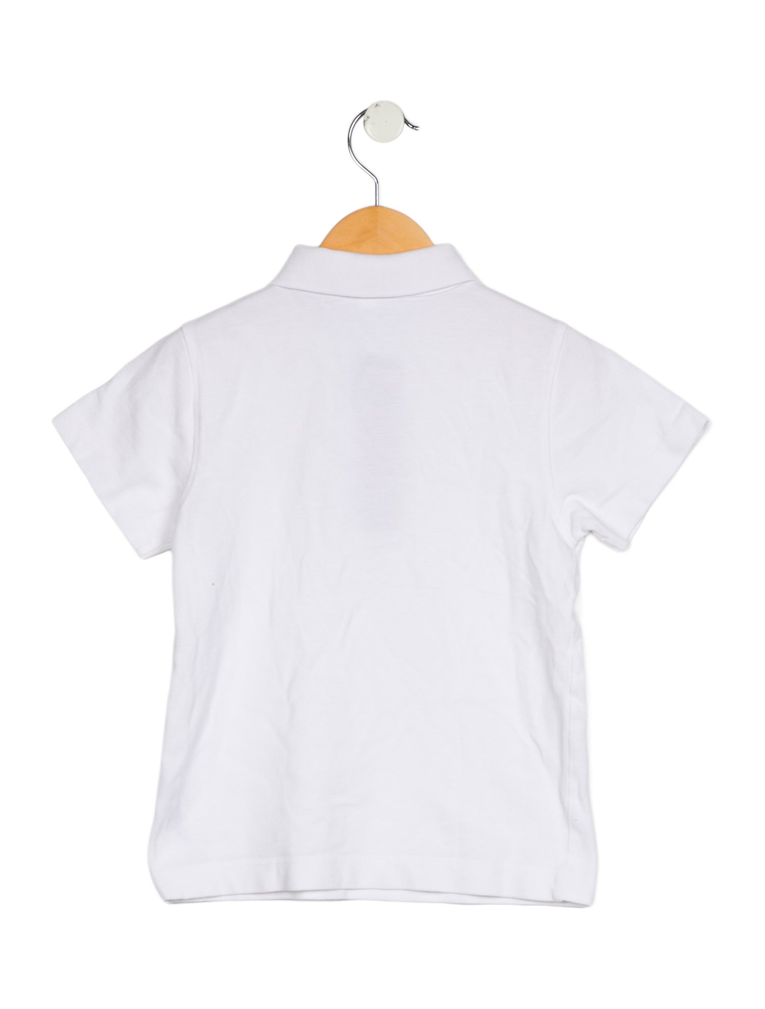 Burberry burberry kids' short sleeve white polo shirt