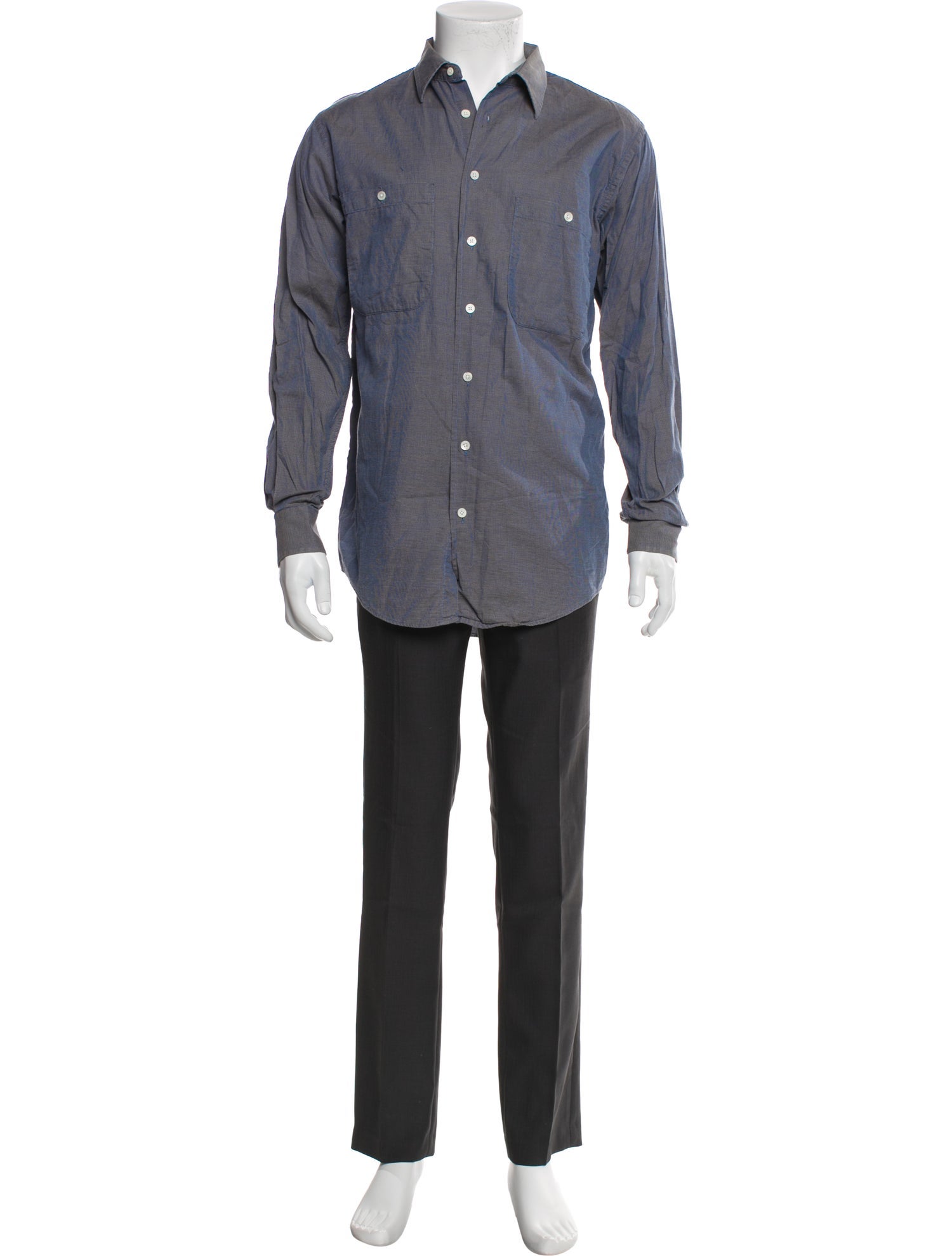 Burberry Vintage Long Sleeve Dress Shirt