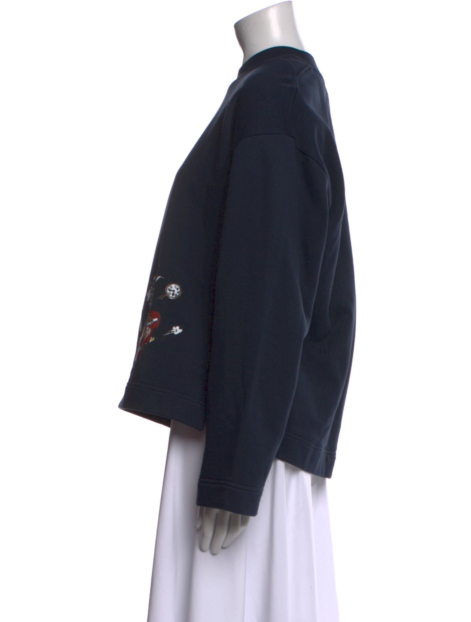 Burberry Graphic Print Mock Neck Sweatshirt