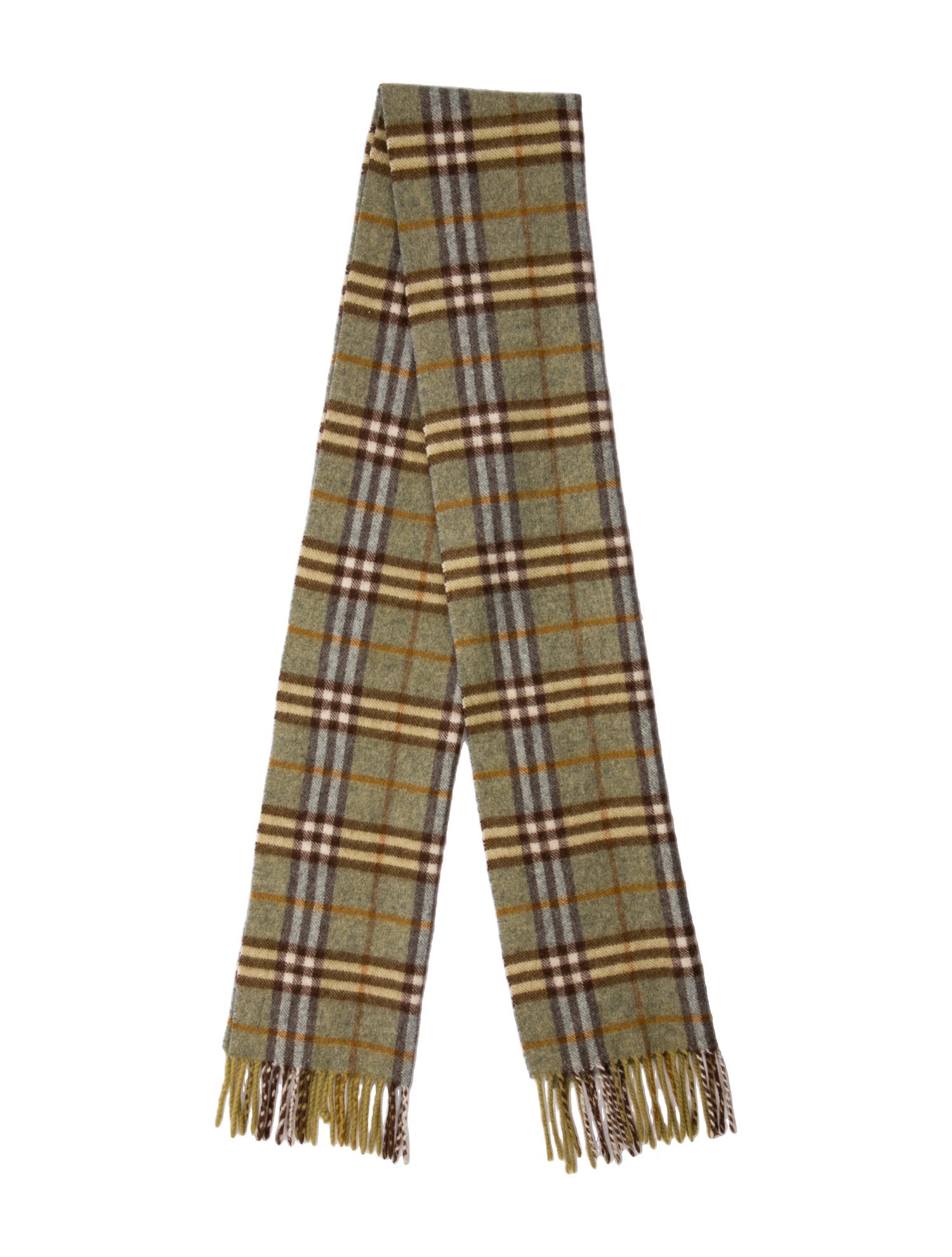 Burberry Cashmere House Check Pattern Scarf