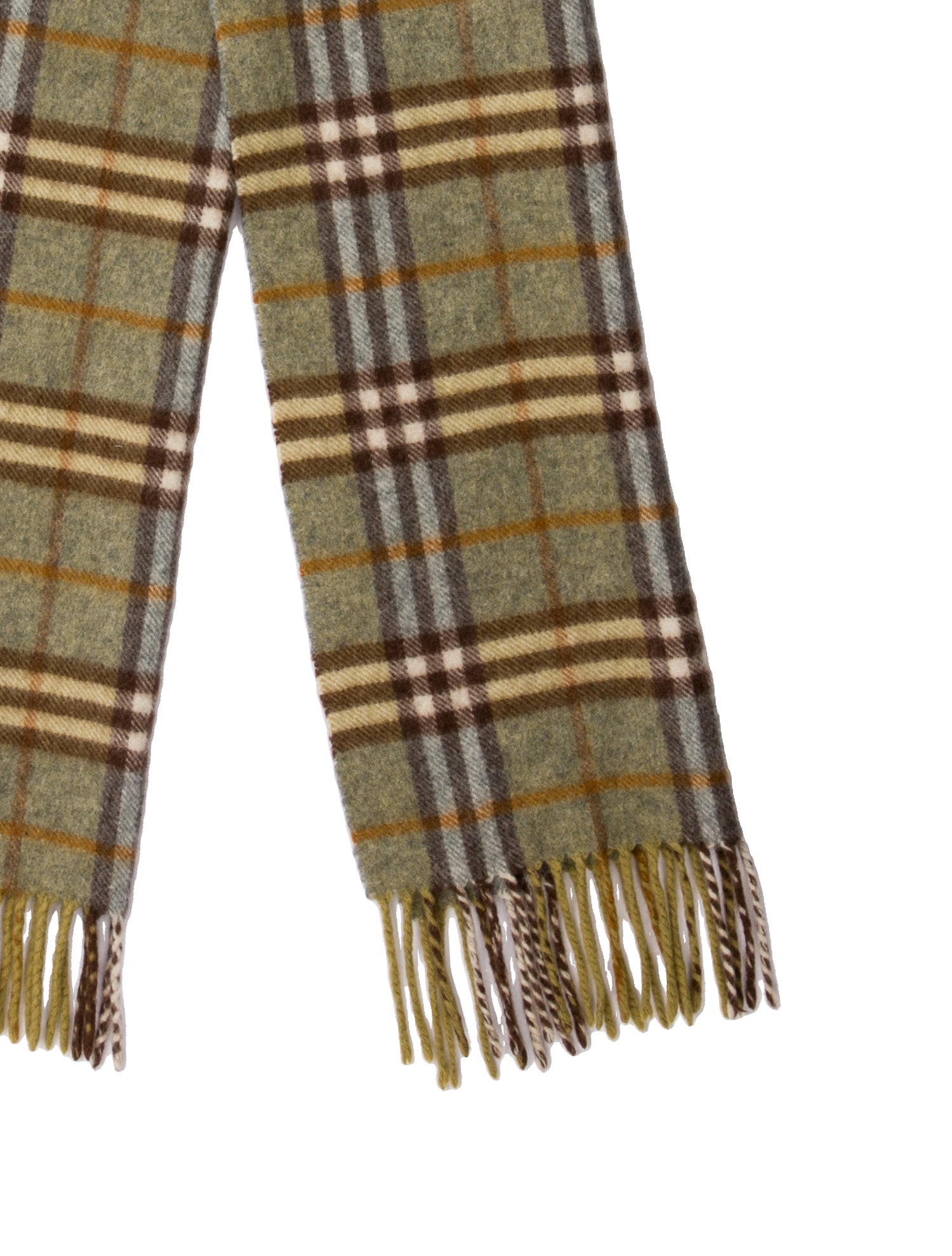 Burberry Cashmere House Check Pattern Scarf