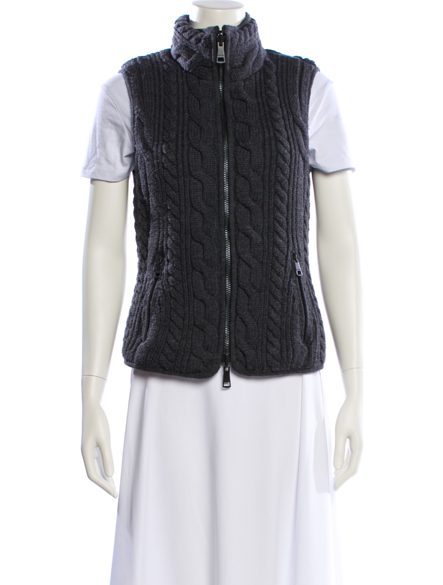 Burberry Merino Wool Striped Vest