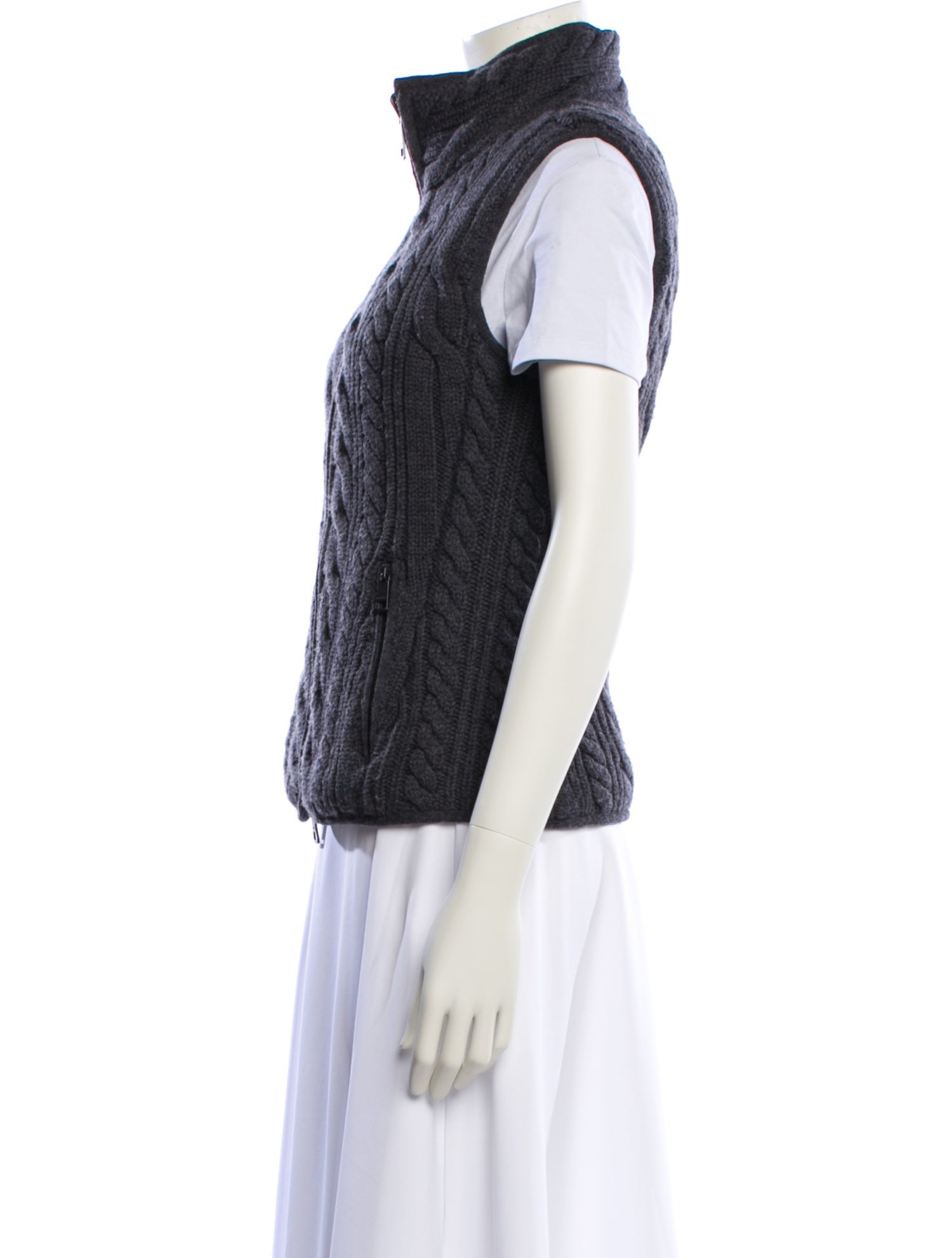 Burberry Merino Wool Striped Vest