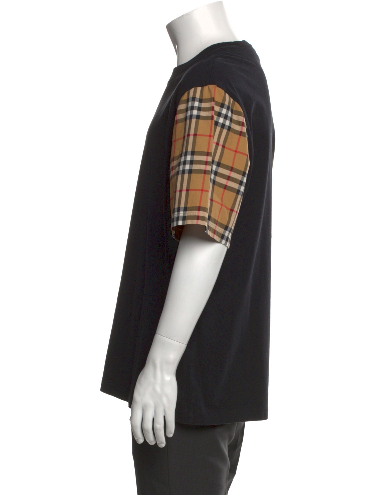 Burberry House Check Pattern Crew Neck T-Shirt