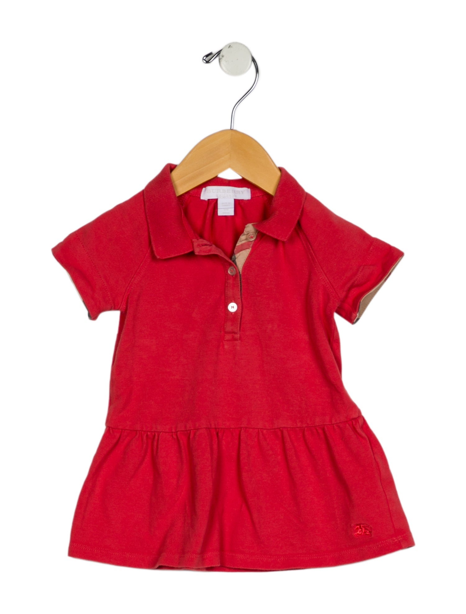 Burberry infant girls; pink dress