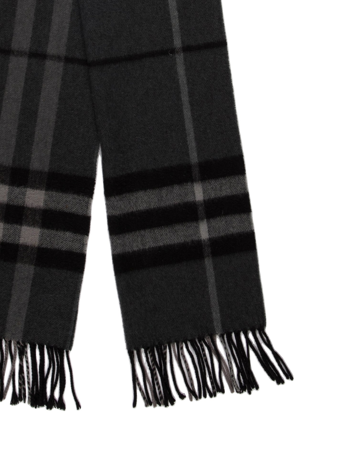 Burberry Cashmere Plaid Print Scarf