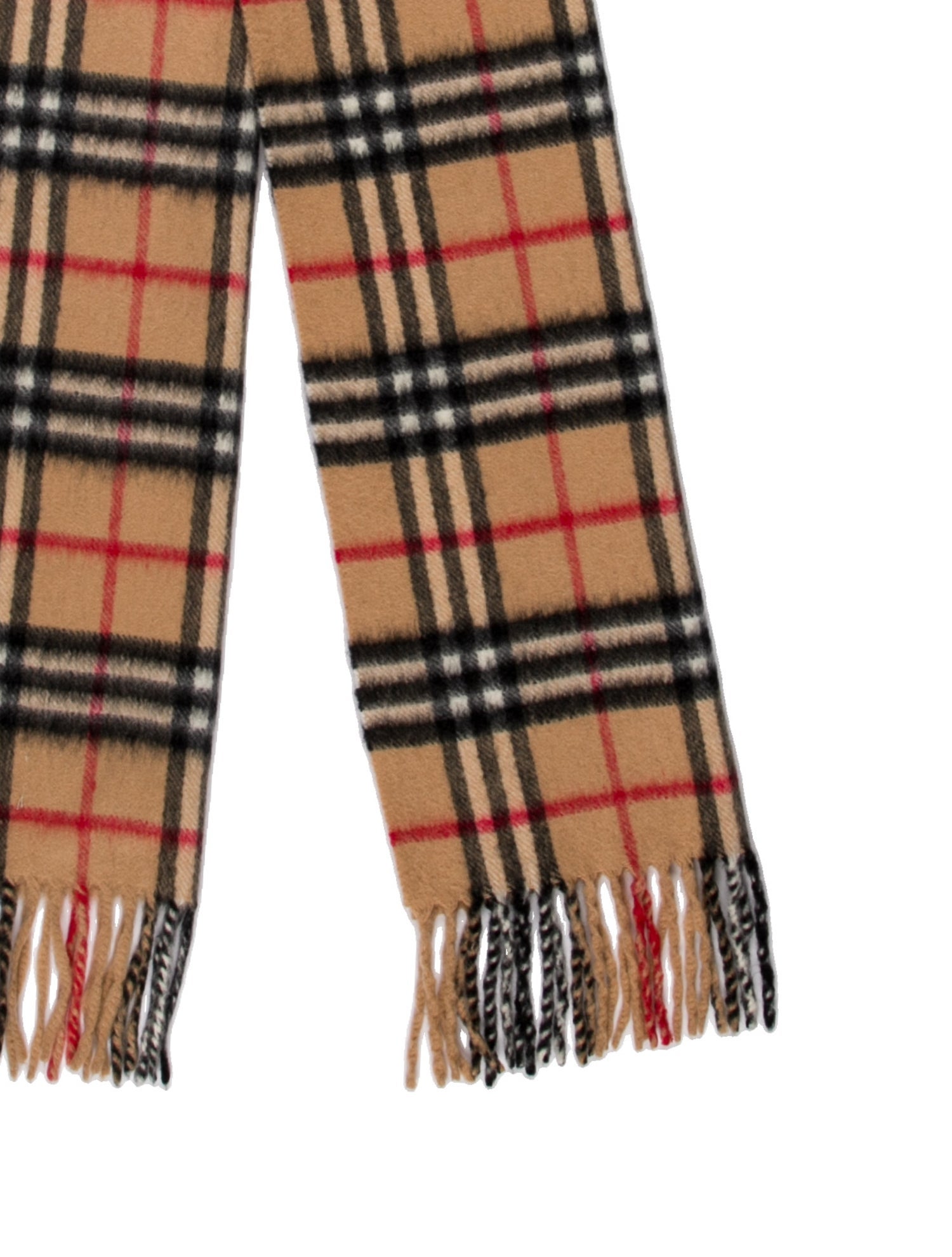 Burberry Cashmere Nova Check Pattern Scarf