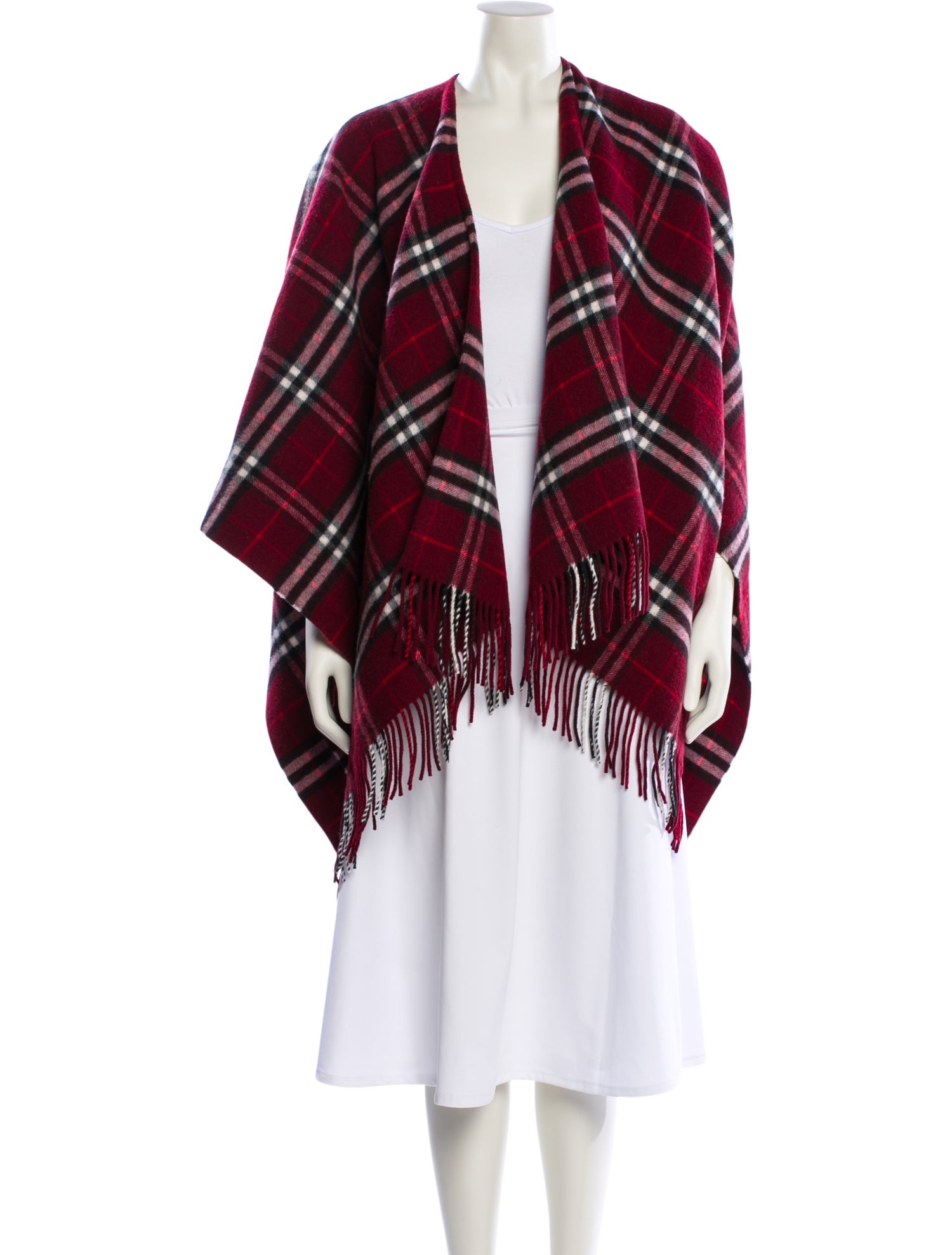 Burberry Wool Plaid Print Sweater w/ Tags