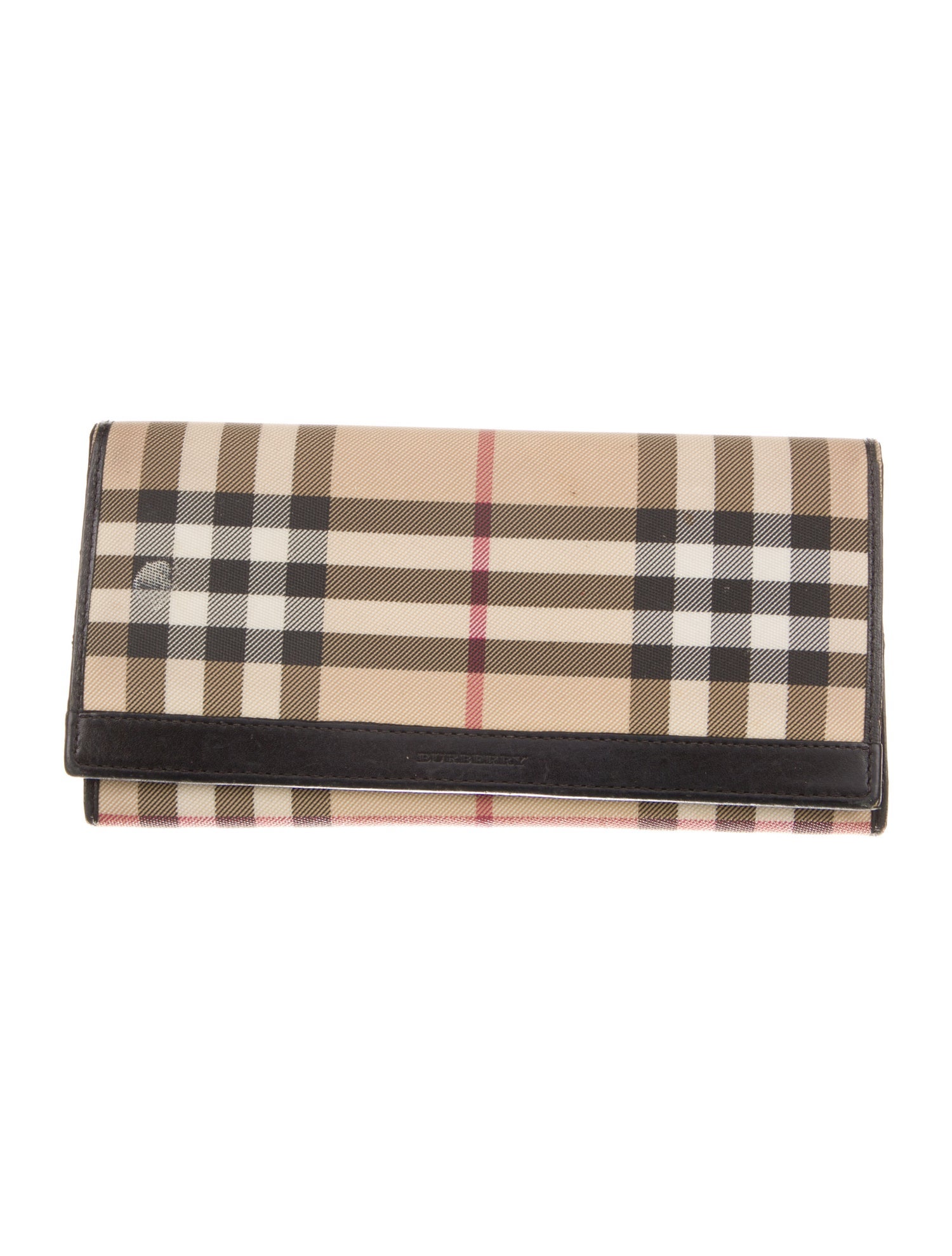 Burberry House Check Pattern Continental Wallet