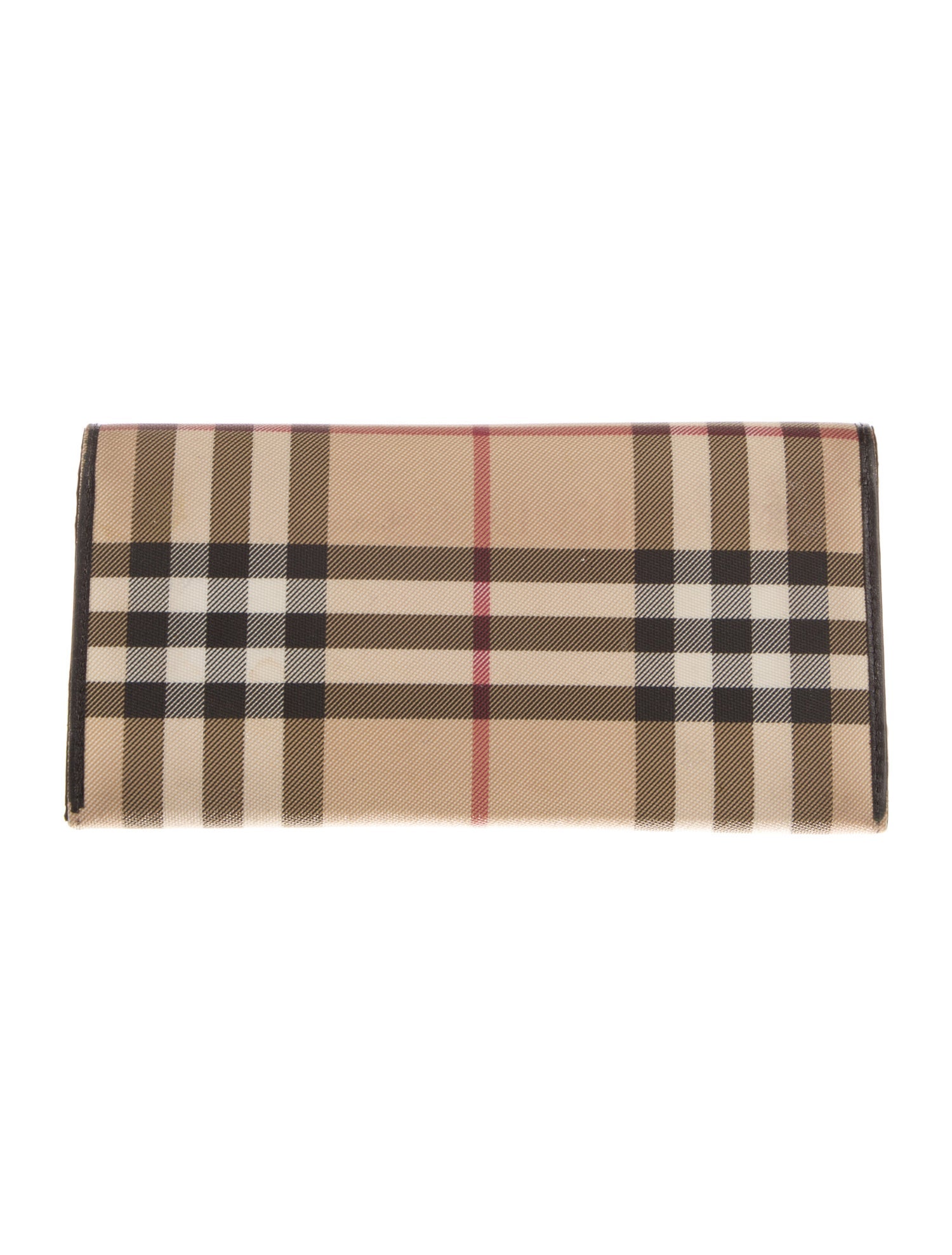 Burberry House Check Pattern Continental Wallet