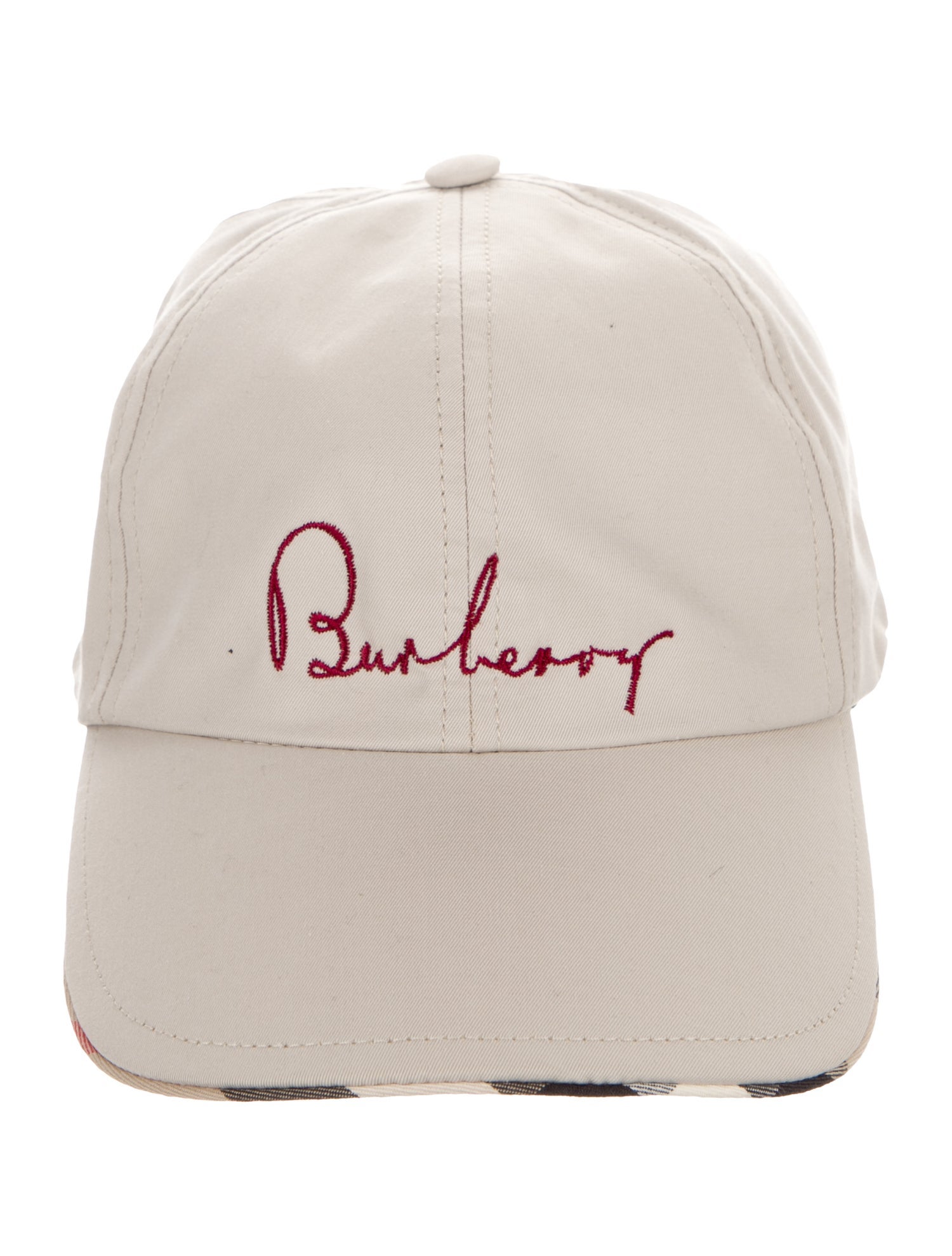 Burberry Embroidered Hat One Size
