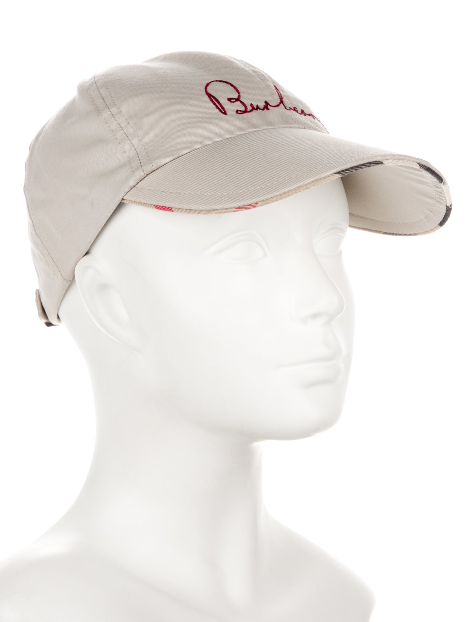 Burberry Embroidered Hat One Size