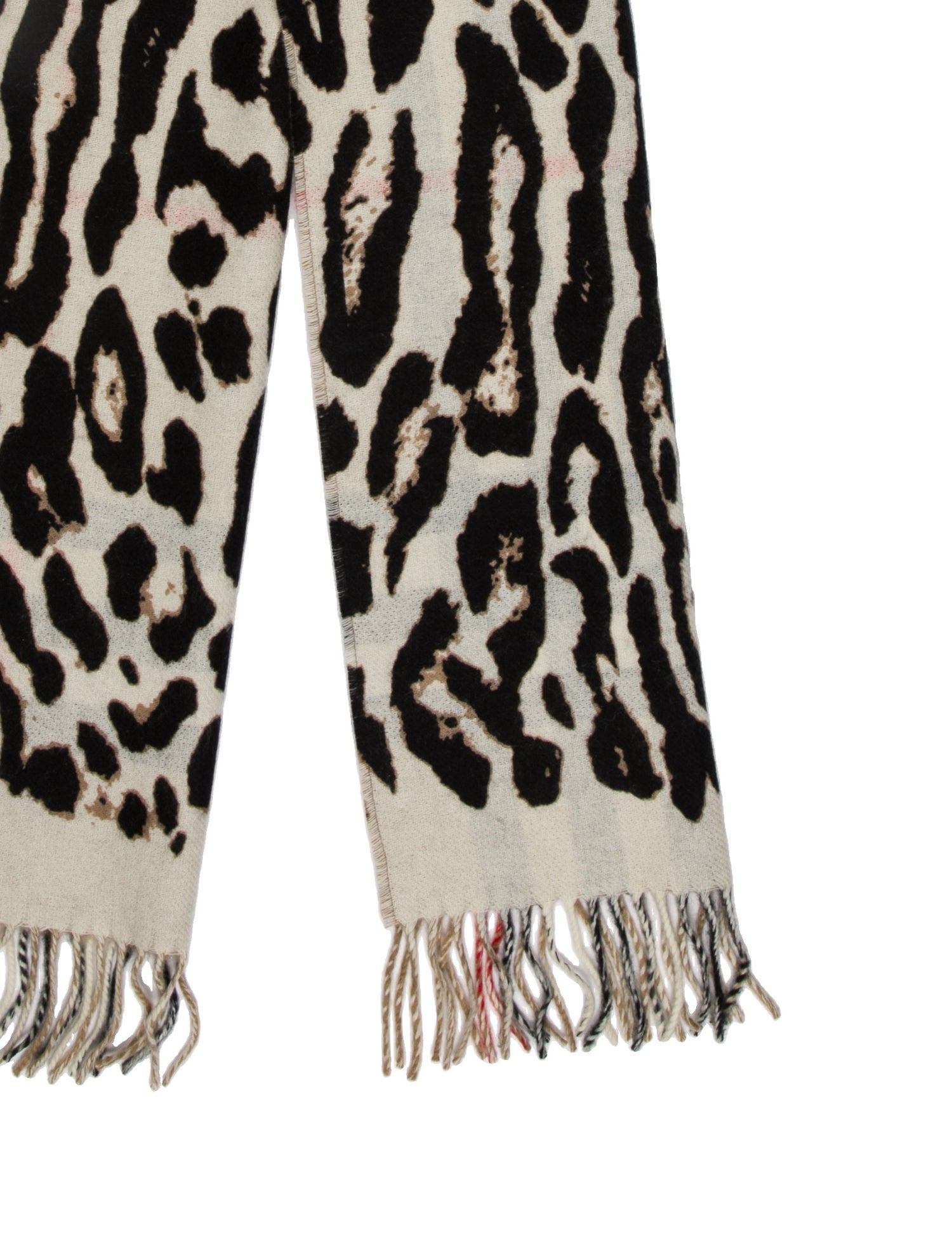 Burberry Cashmere Animal Print Scarf