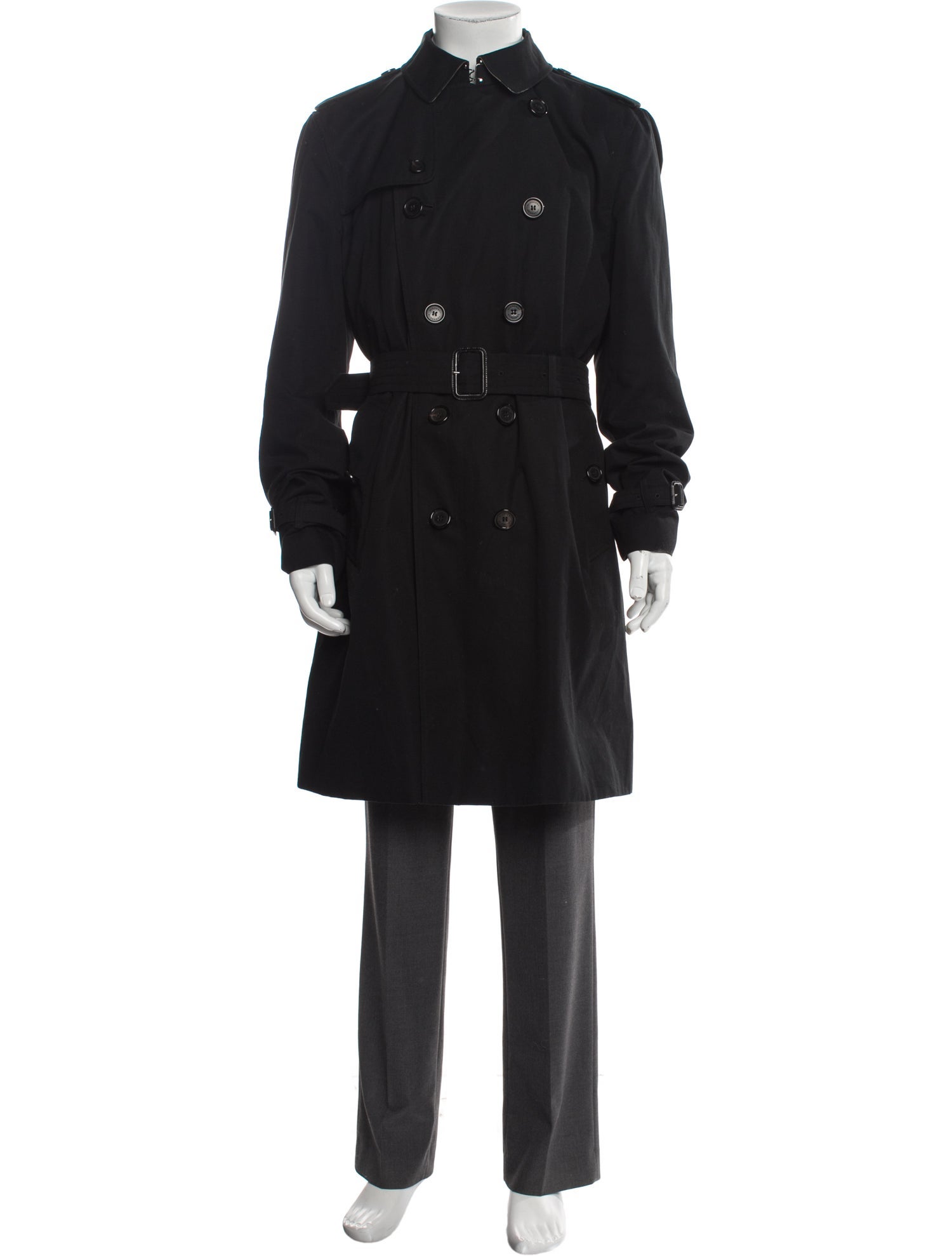 Burberry House Check Pattern Trench Coat