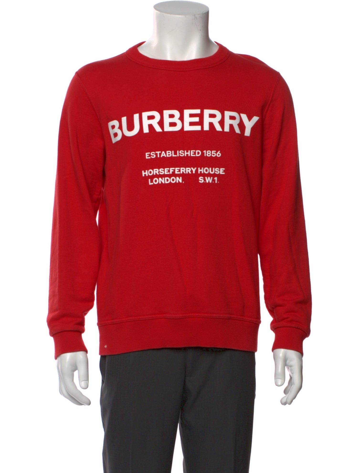 Burberry Nova Check Pattern Crew Neck Pullover