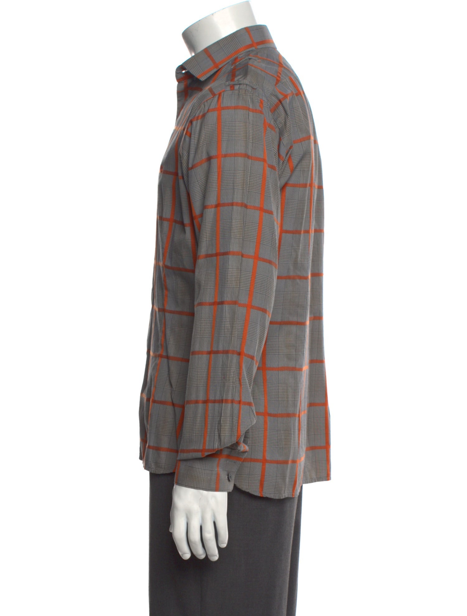 Burberry London Plaid Print Long Sleeve Shirt