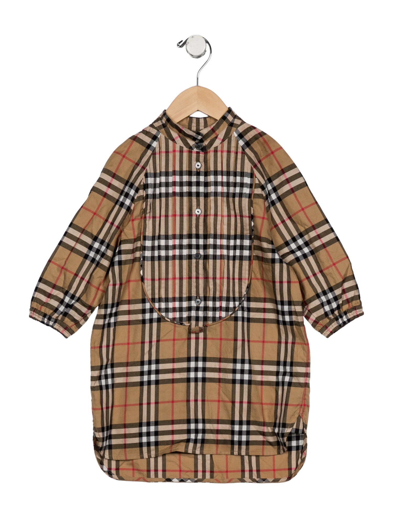Burberry Toddler Girls' House Check Long Sleeve Dress