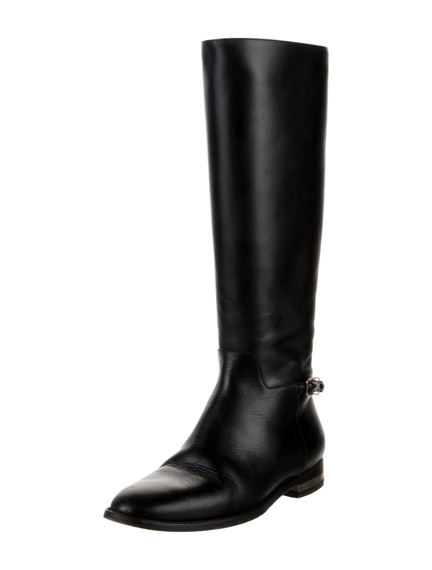 Burberry Leather Riding Boots