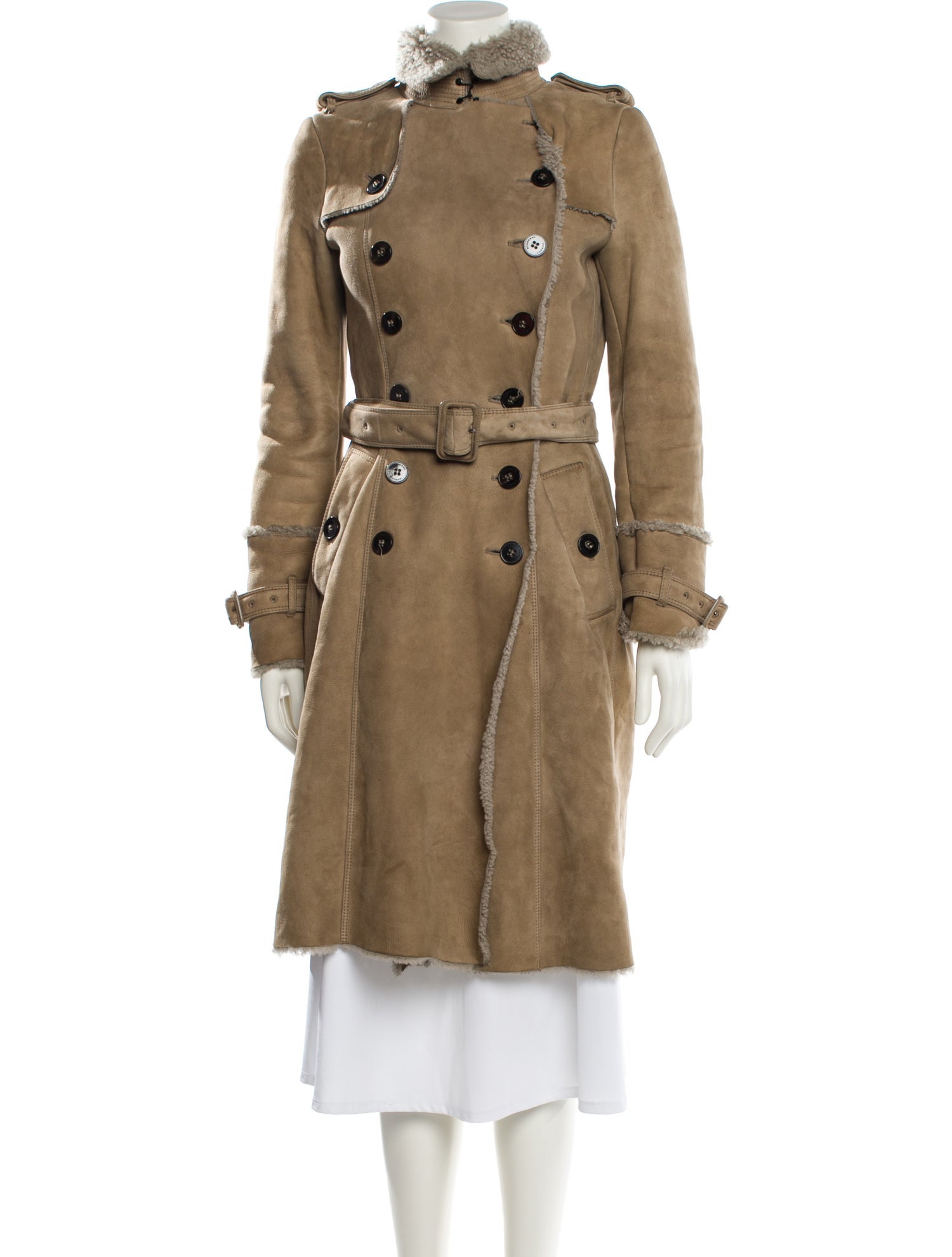 Burberry Shearling Fur Coat