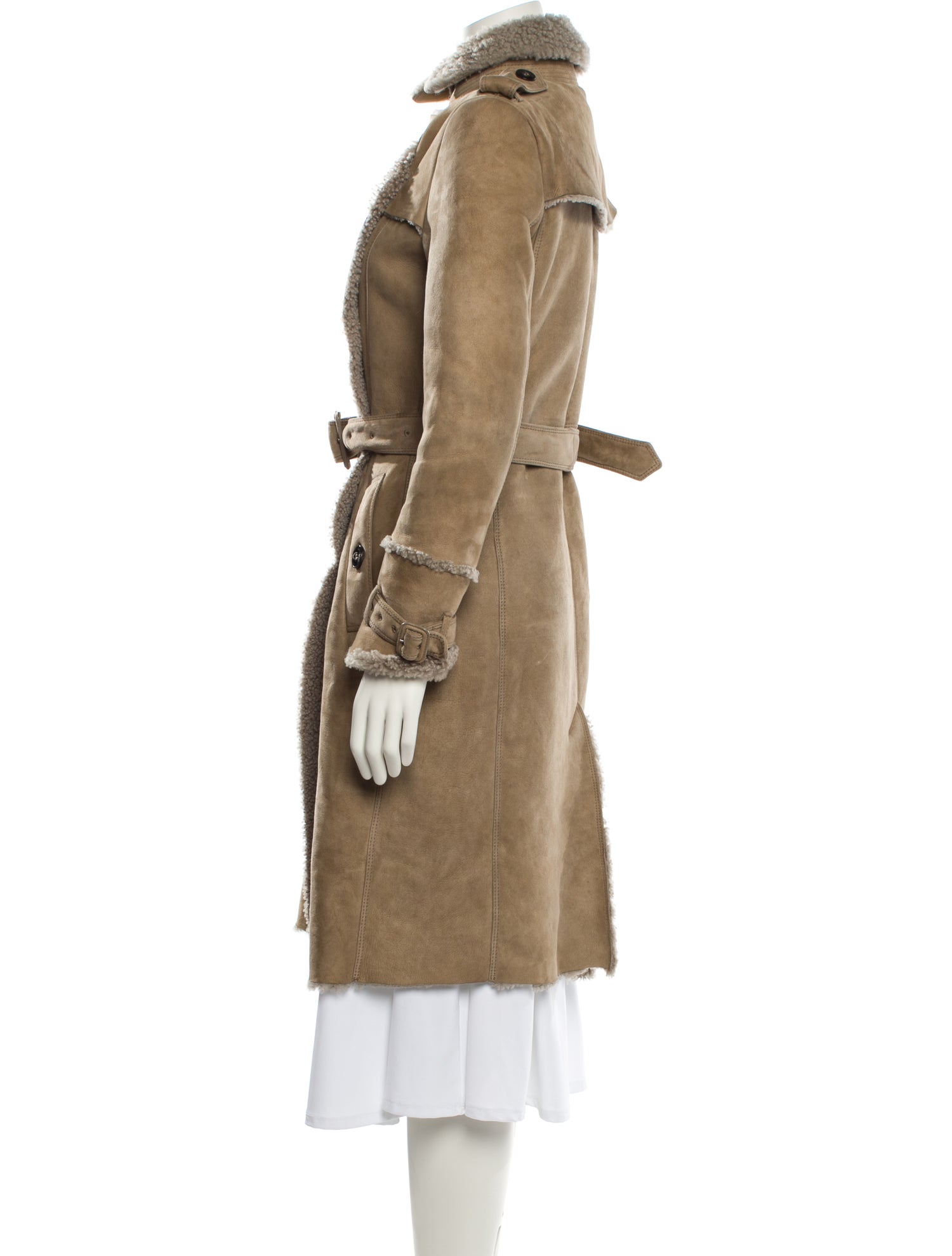Burberry Shearling Fur Coat