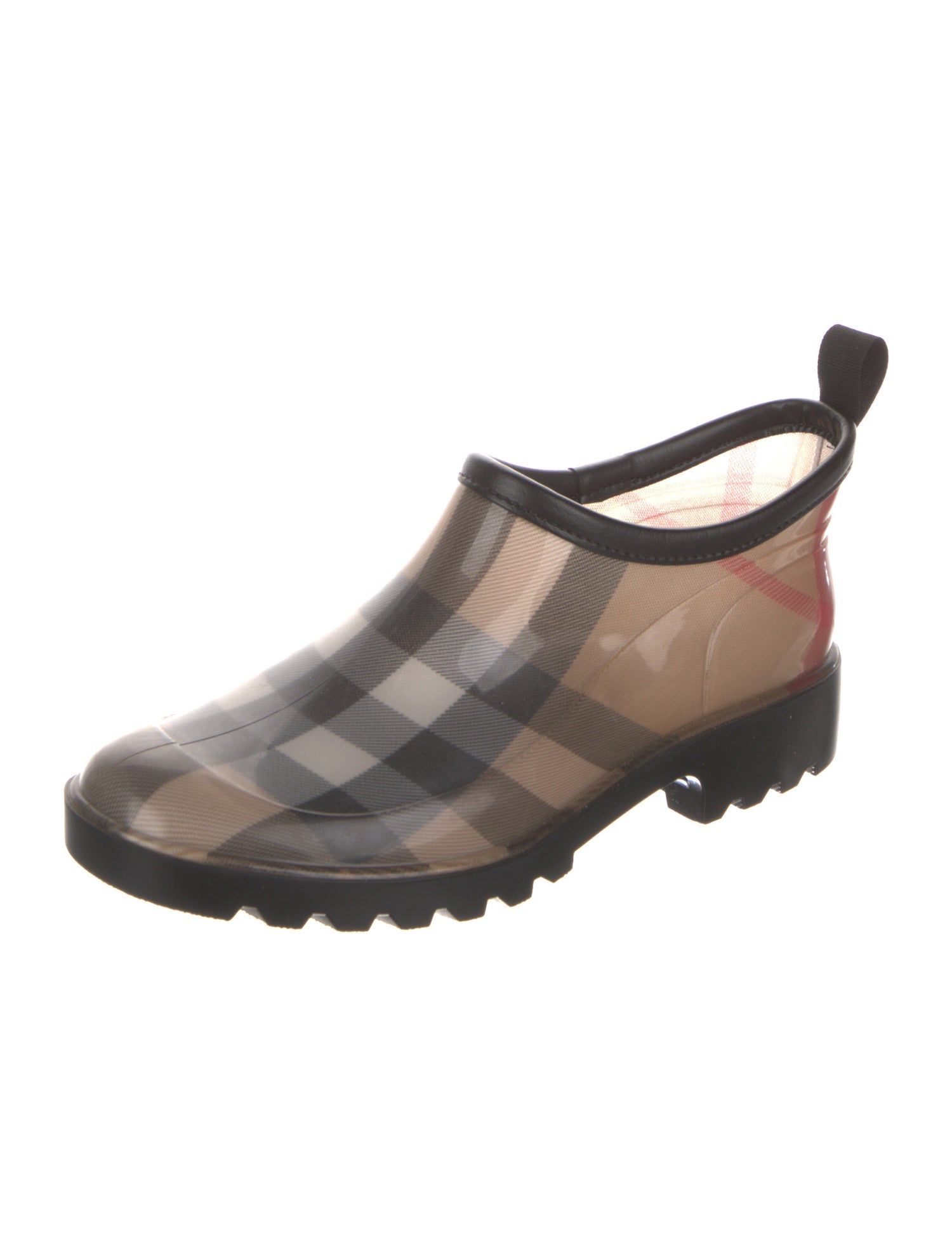 Burberry House Check Pattern Rubber Rain Boots