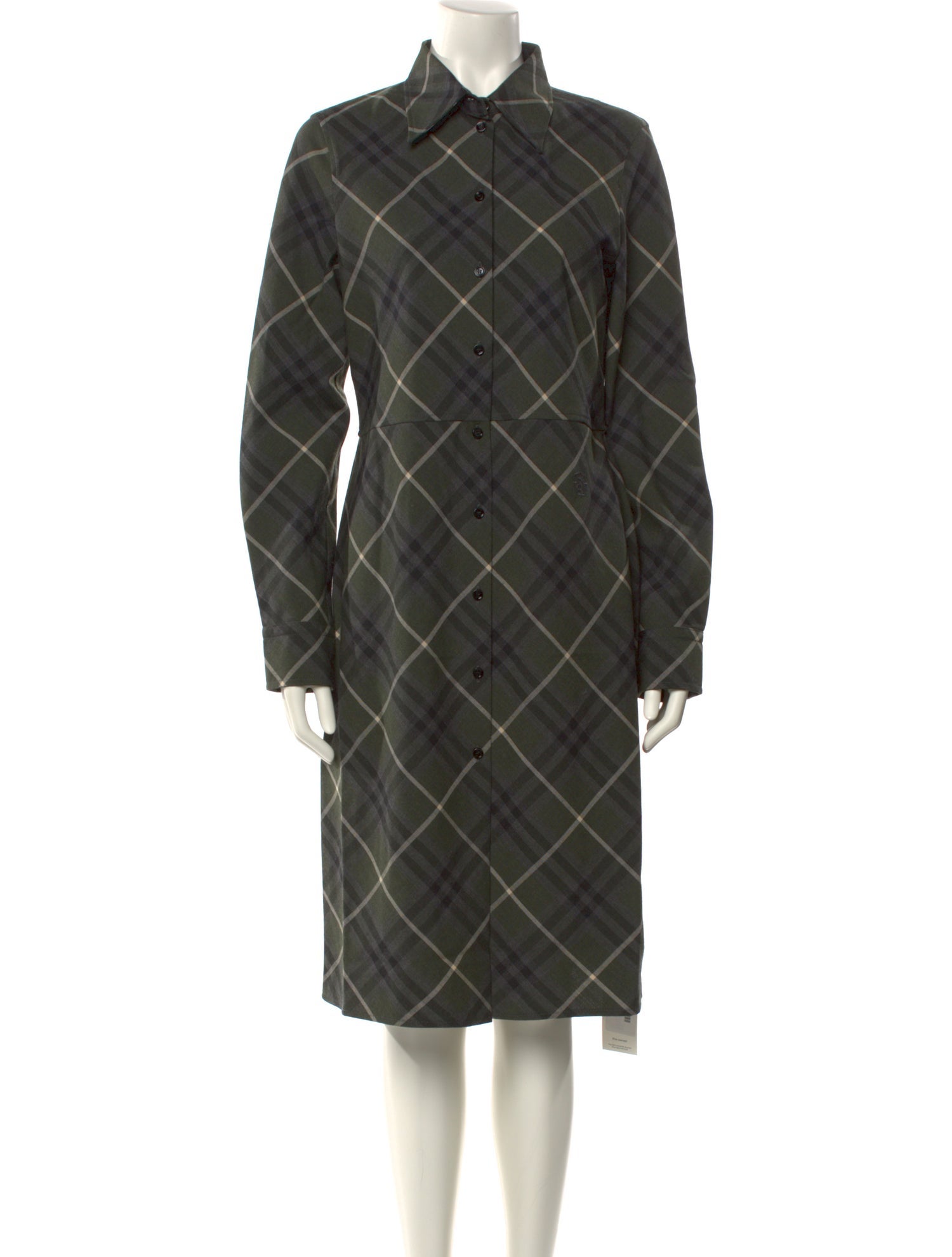 Burberry Plaid Print Knee-Length Dress w/ Tags