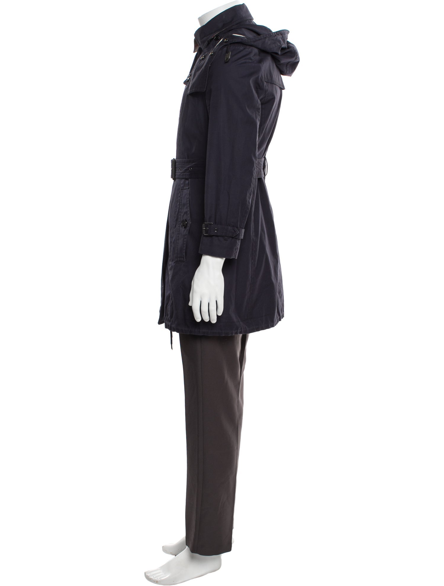 Burberry Brit Nova Check Pattern Trench Coat