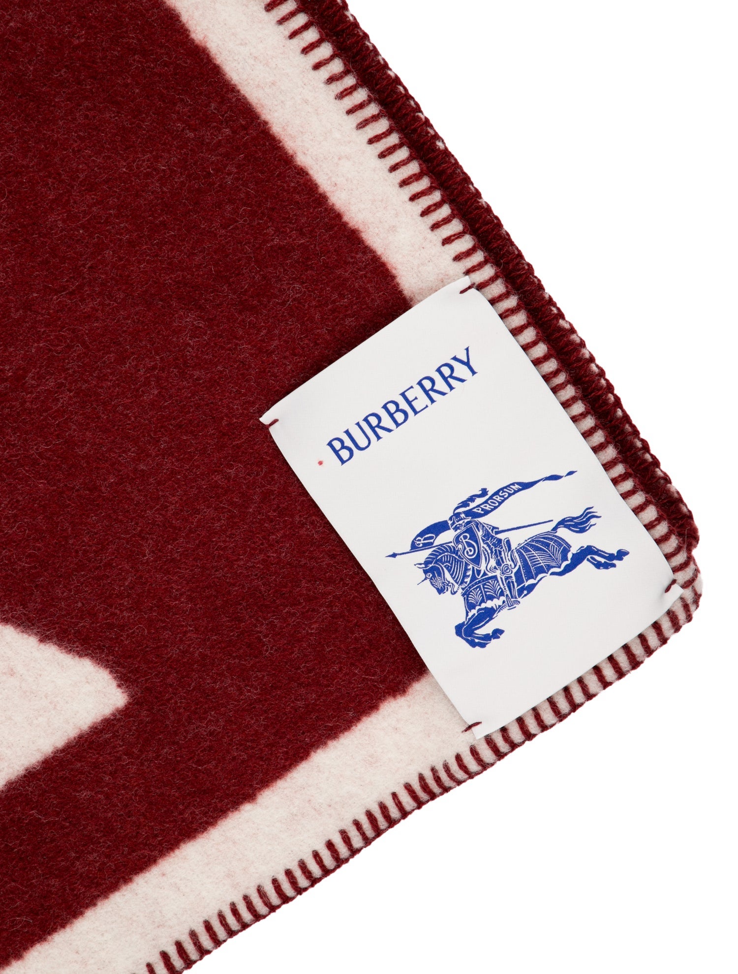 Burberry EKD Wool Throw Blanket w/ Tags