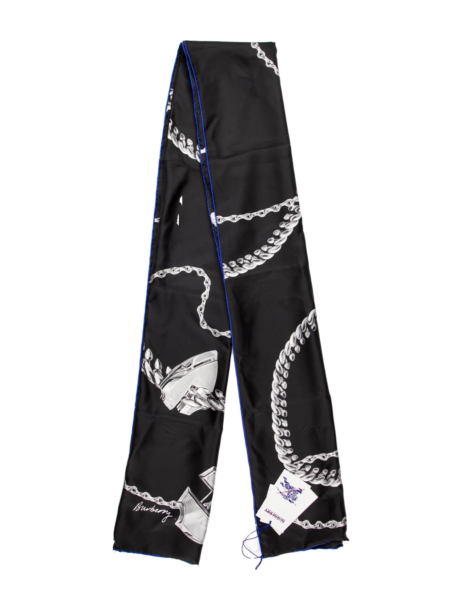 Burberry Silk Printed Scarf w/ Tags