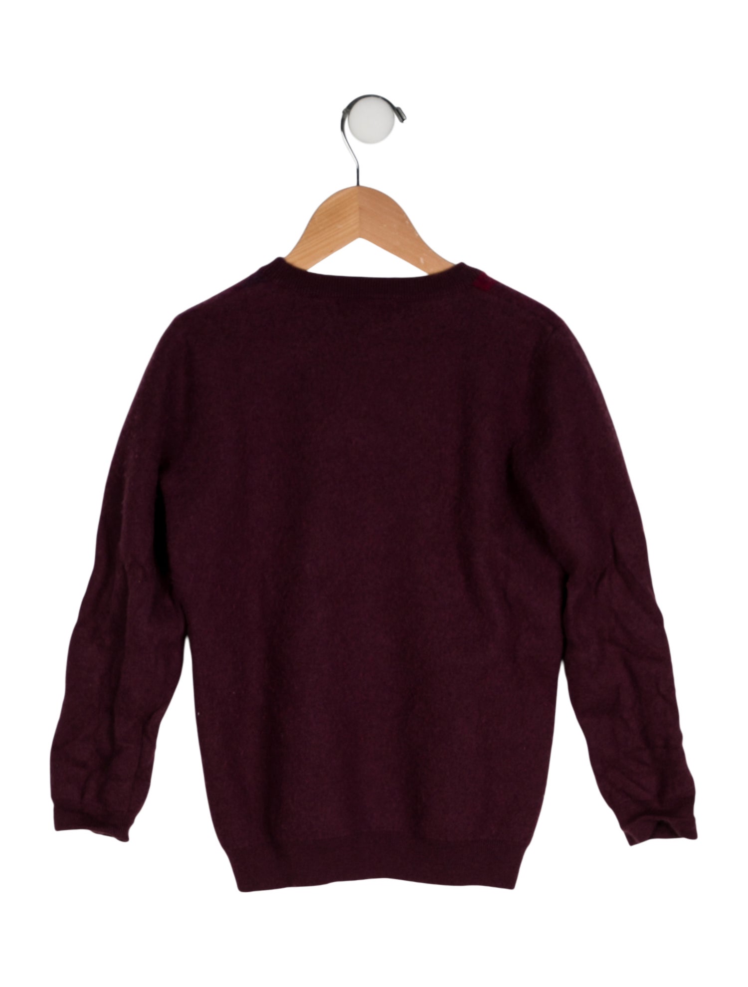 Burberry Girls' Plaid Printed Woven Sweater